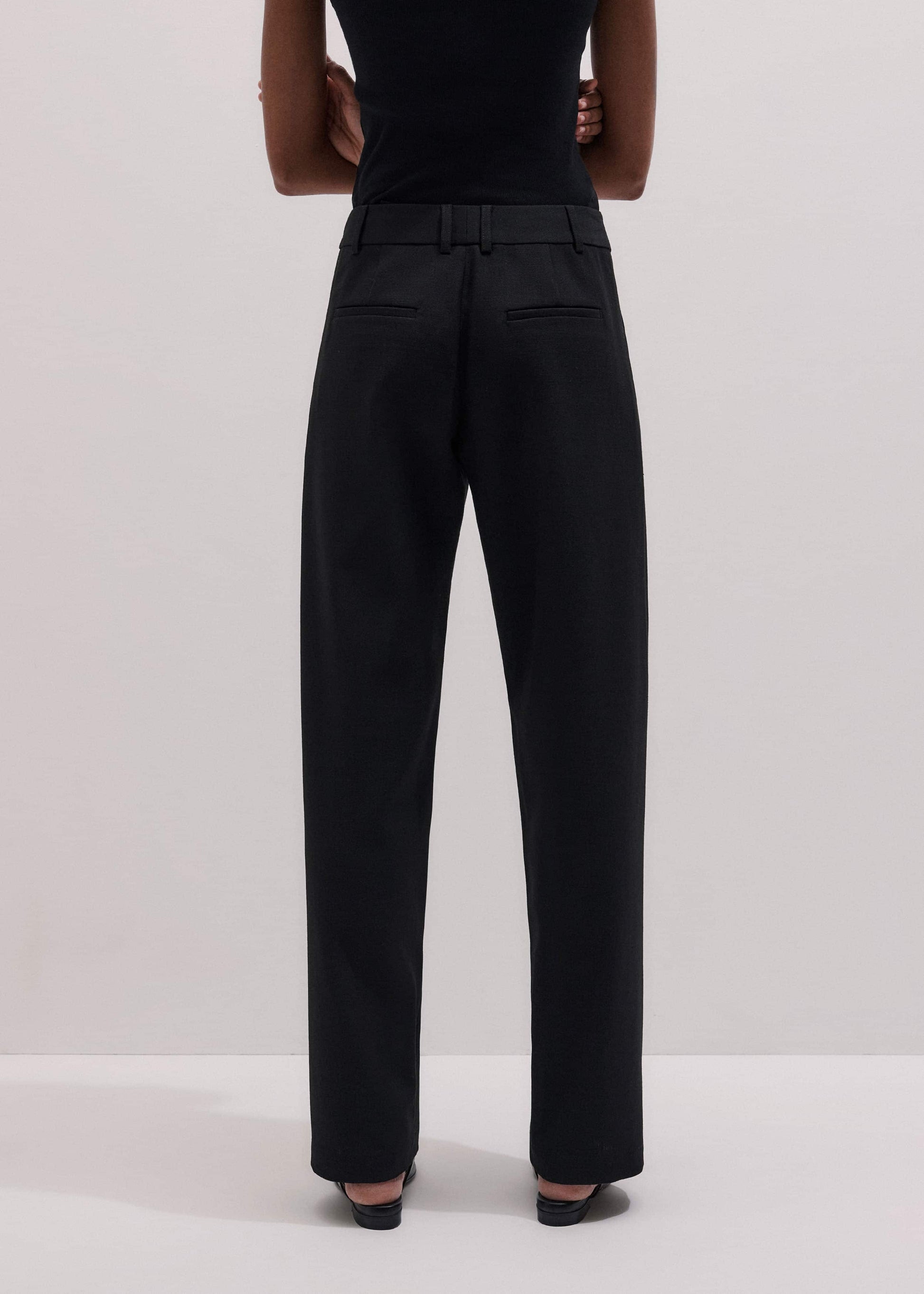 ME and EM Clothing Black Clever Tapered Pant