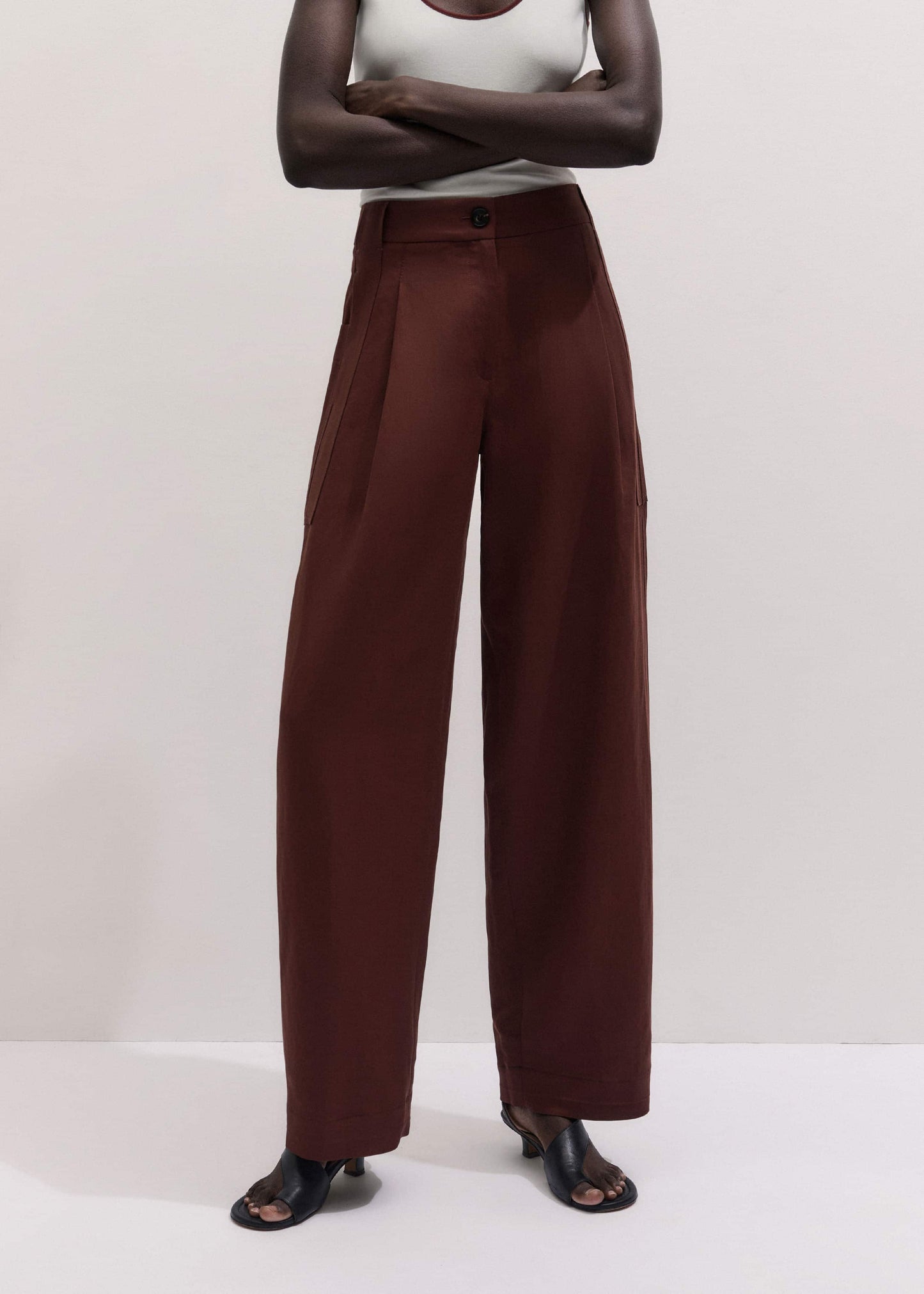 ME and EM Clothing Cinnamon Brown Extreme Taper Pant