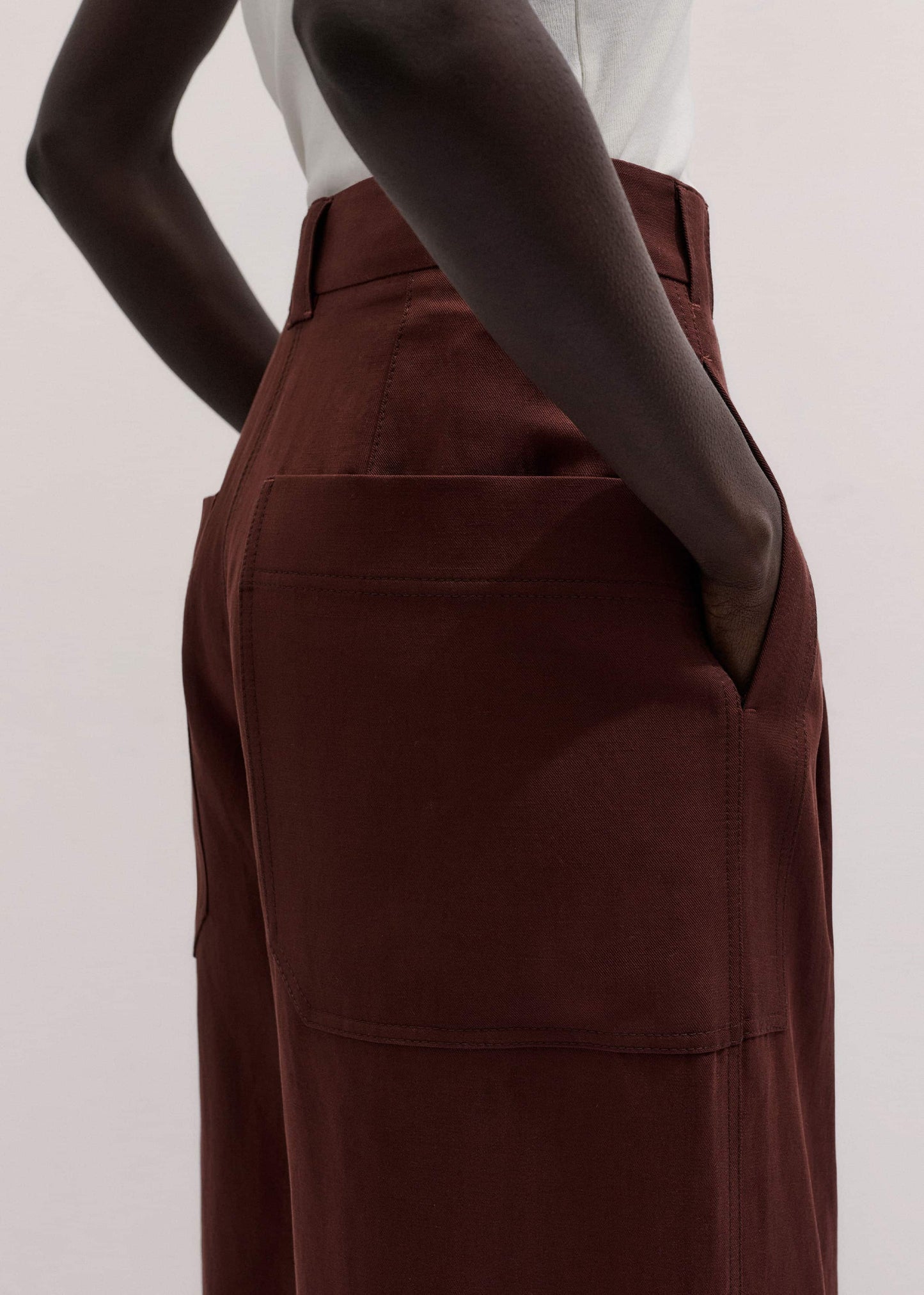 ME and EM Clothing Cinnamon Brown Extreme Taper Pant