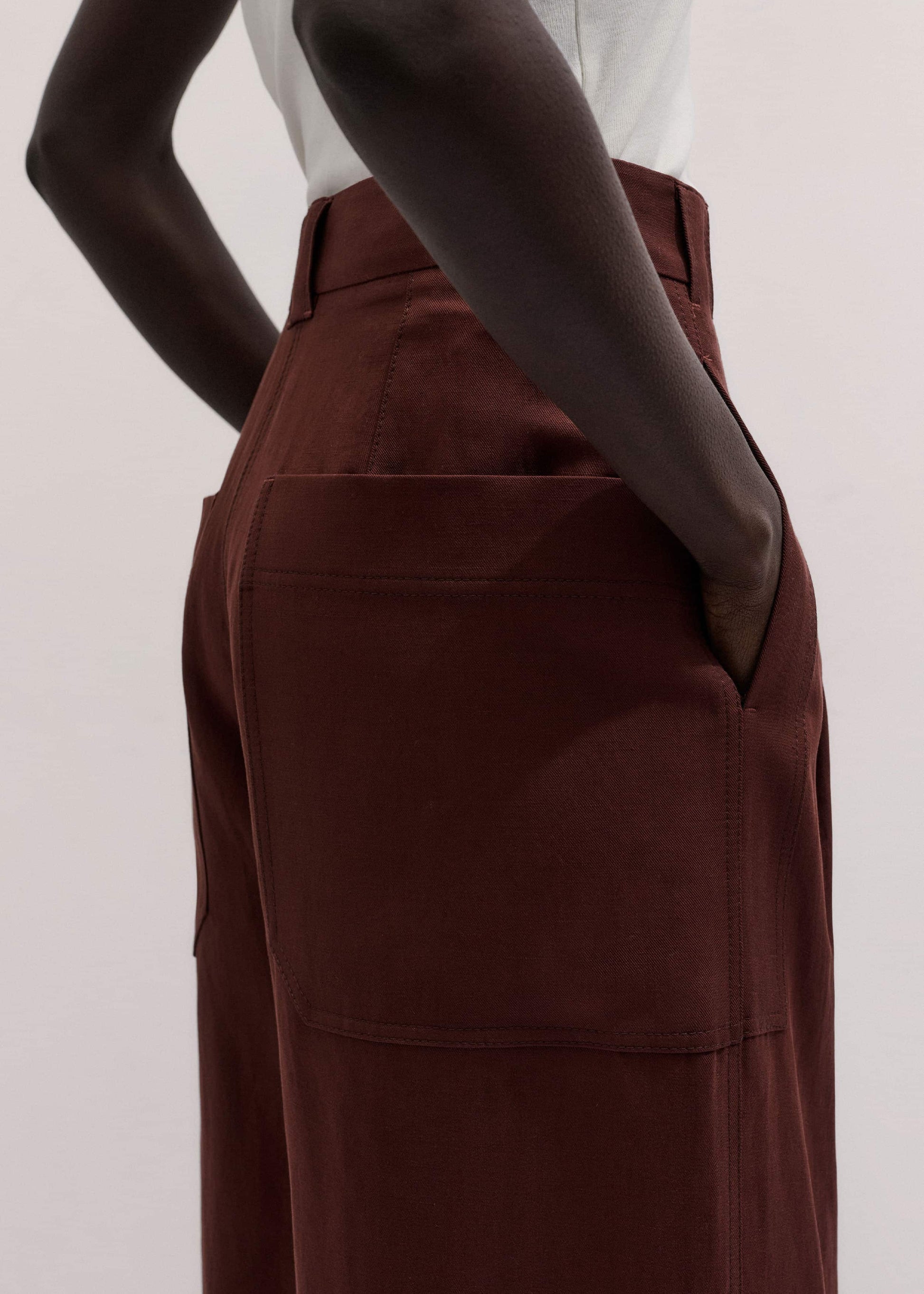 ME and EM Clothing Cinnamon Brown Extreme Taper Pant