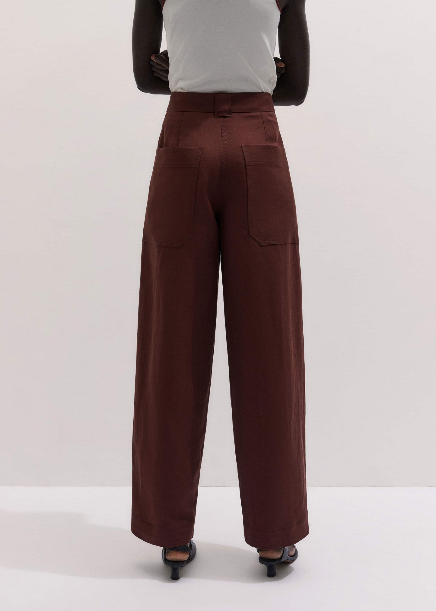 ME and EM Clothing Cinnamon Brown Extreme Taper Pant