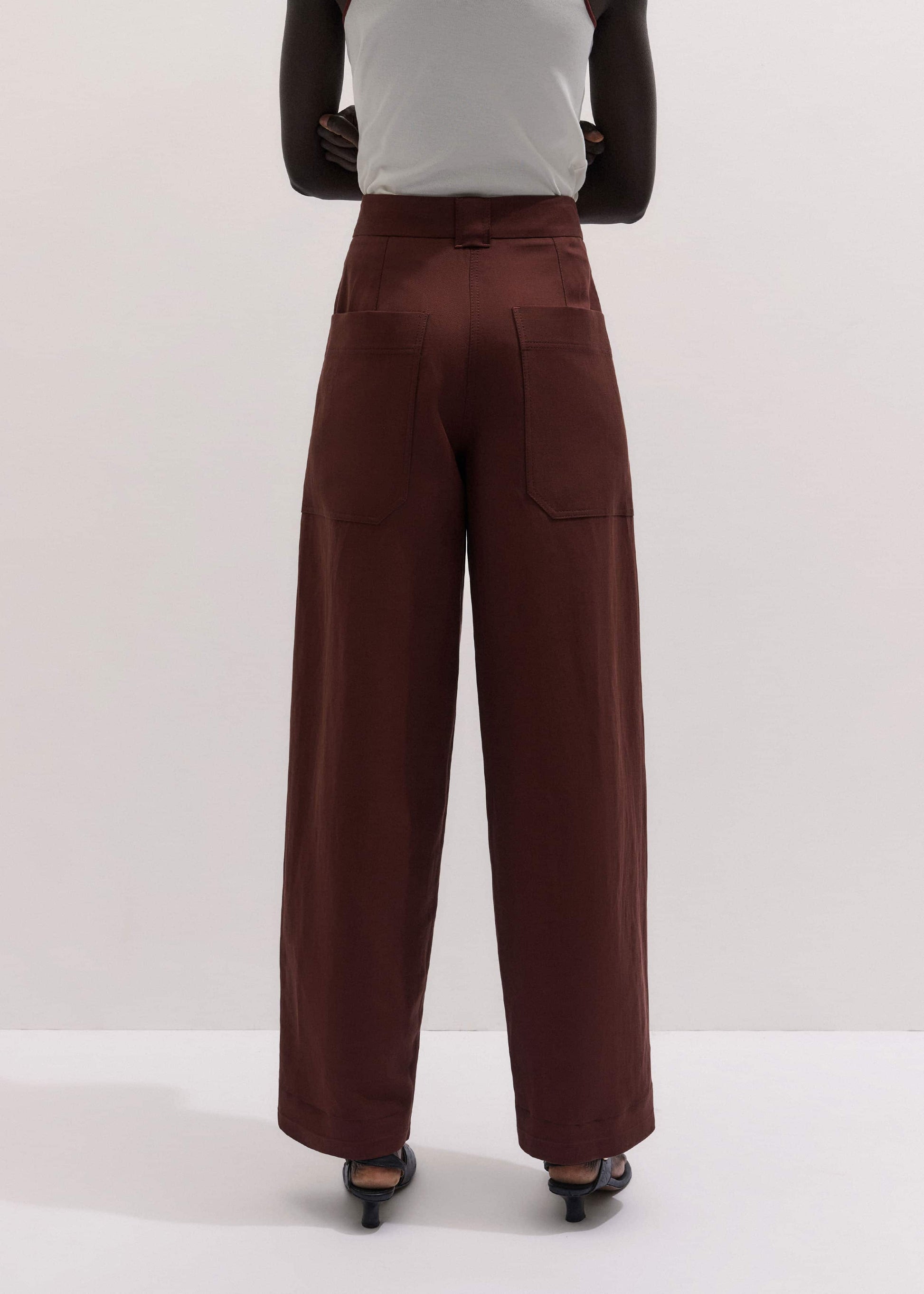 ME and EM Clothing Cinnamon Brown Extreme Taper Pant