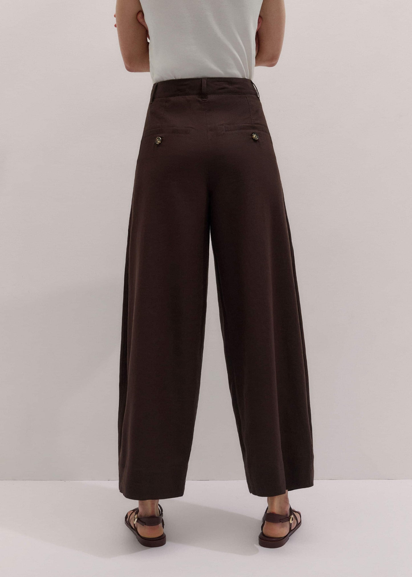ME and EM Clothing Brown Extreme Taper Pant
