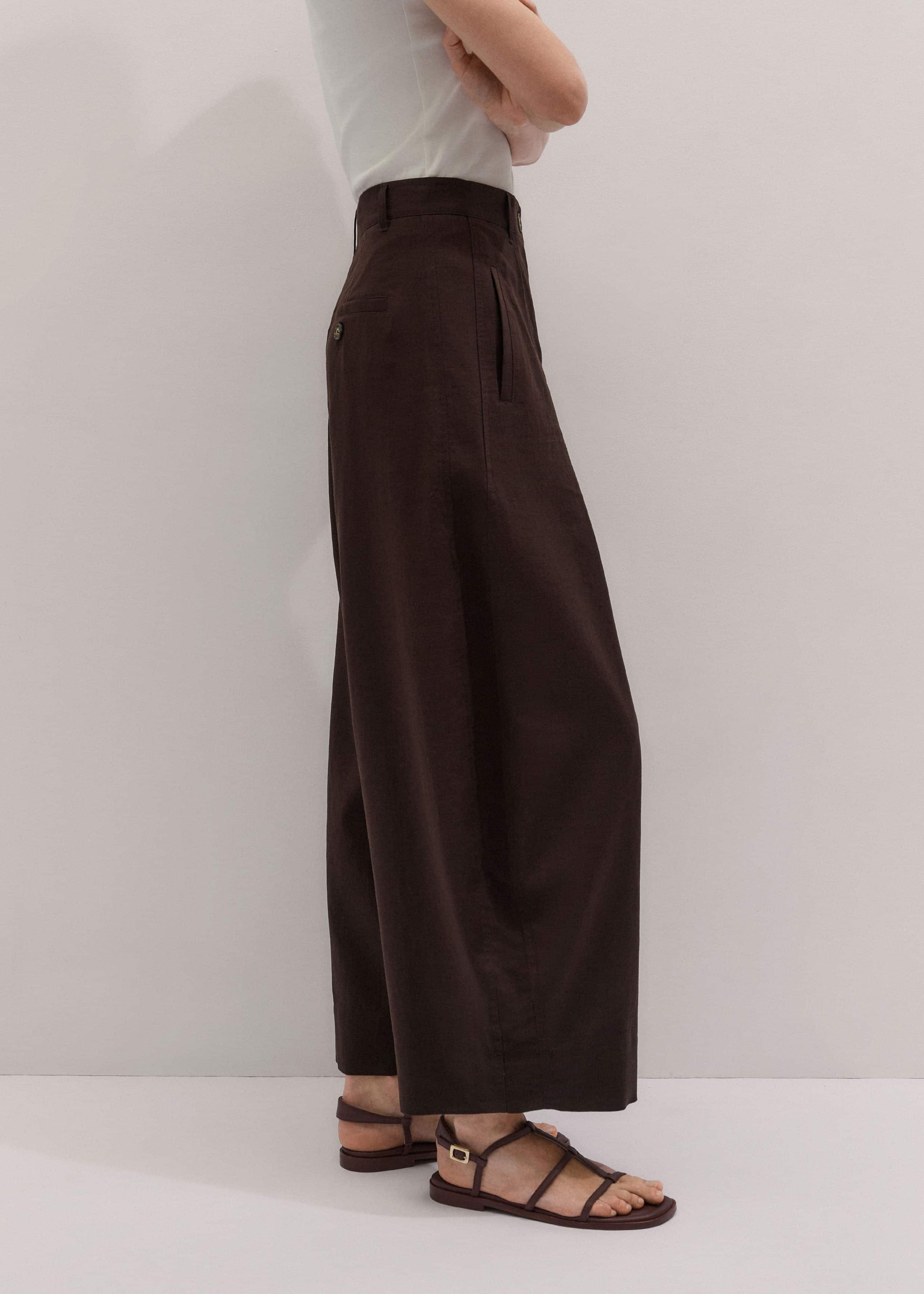 ME and EM Clothing Brown Extreme Taper Pant