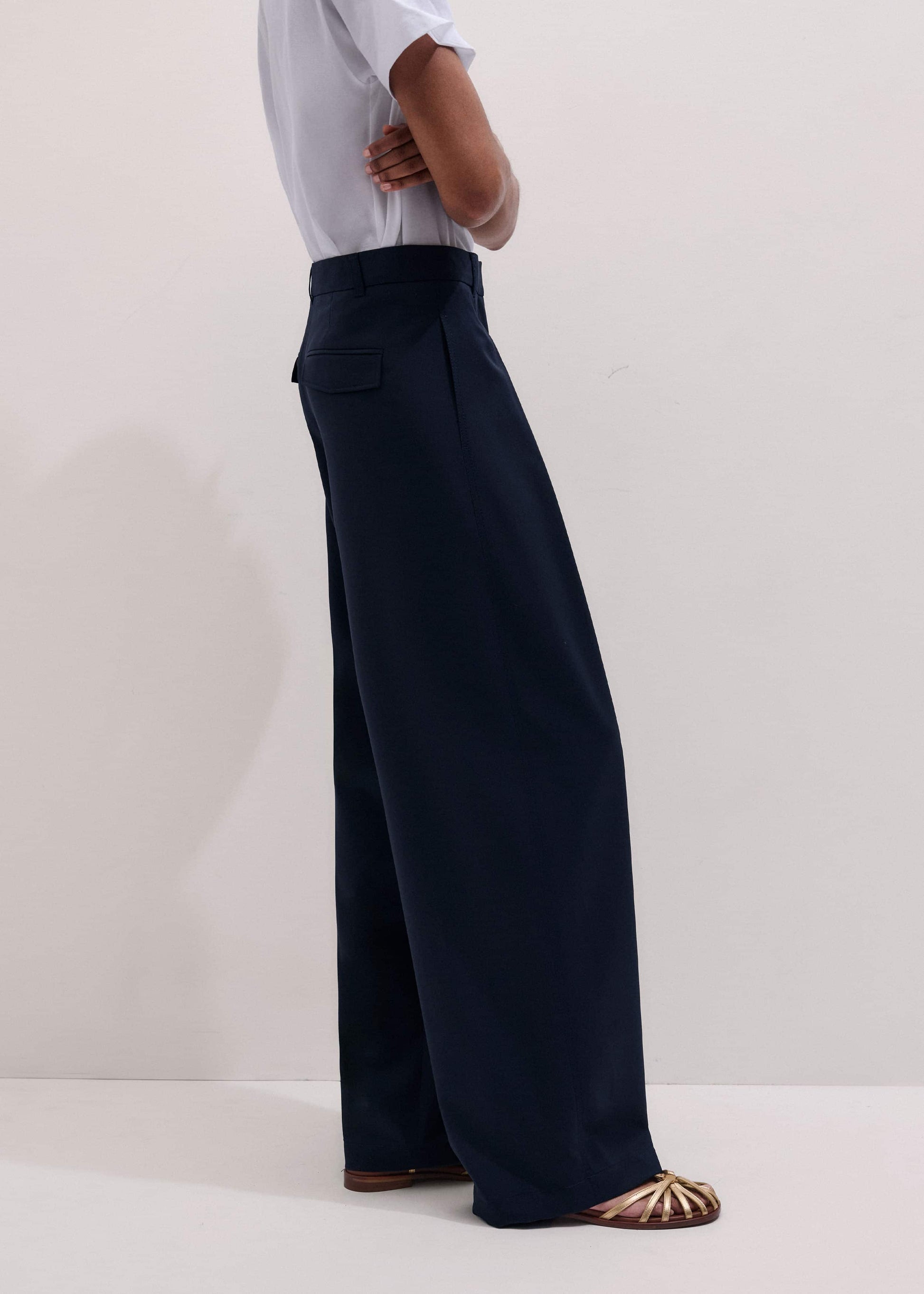 ME and EM Clothing Navy Extreme Taper Pant