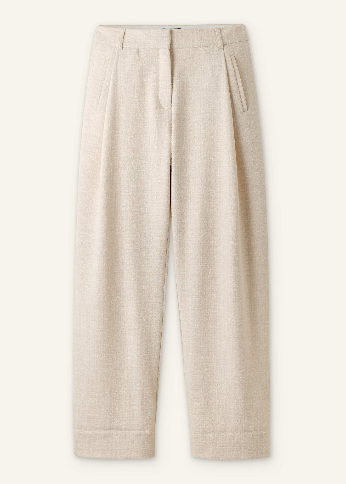 ME and EM Clothing Ivory Clever Tapered Pant