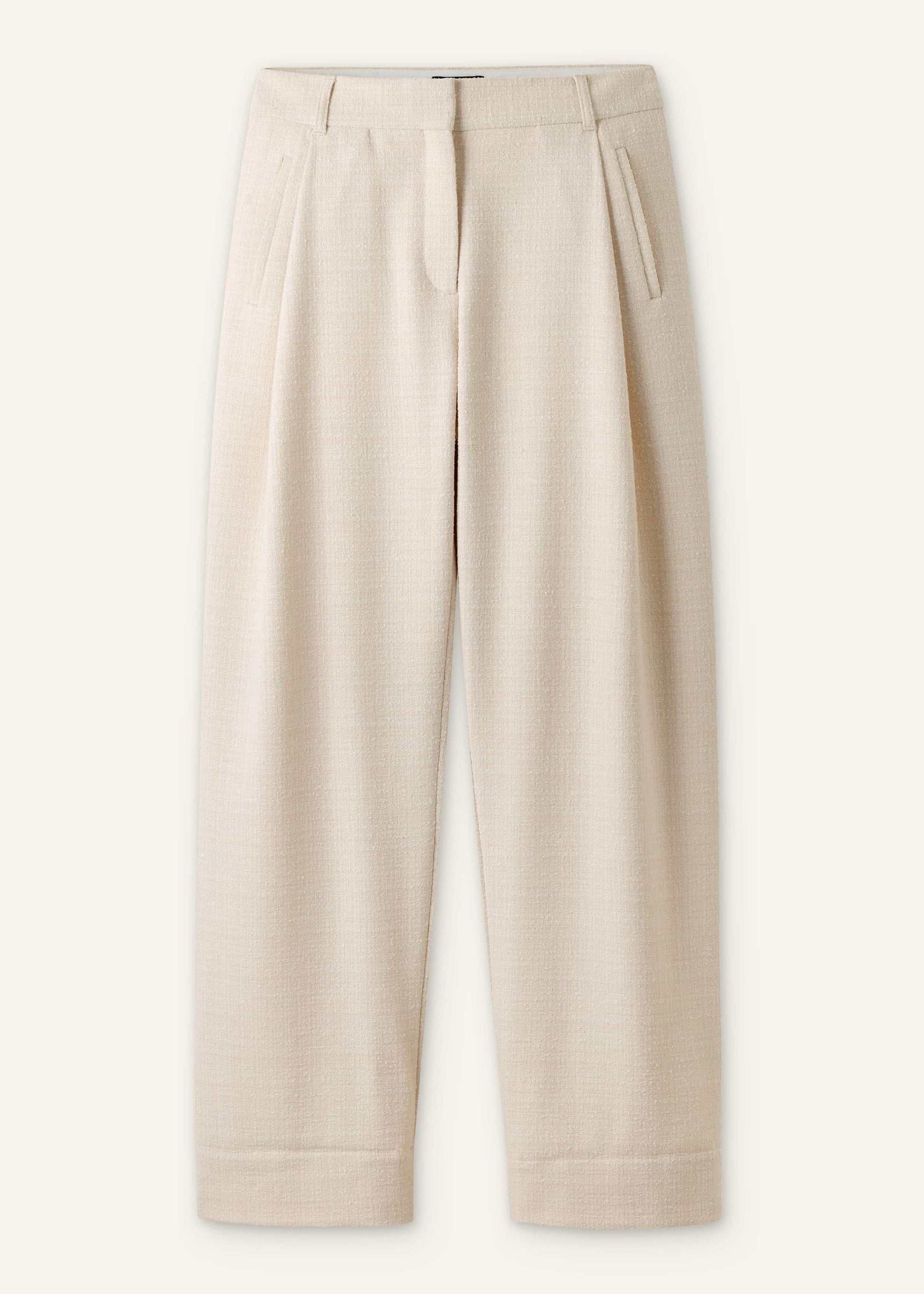 ME and EM Clothing Ivory Clever Tapered Pant