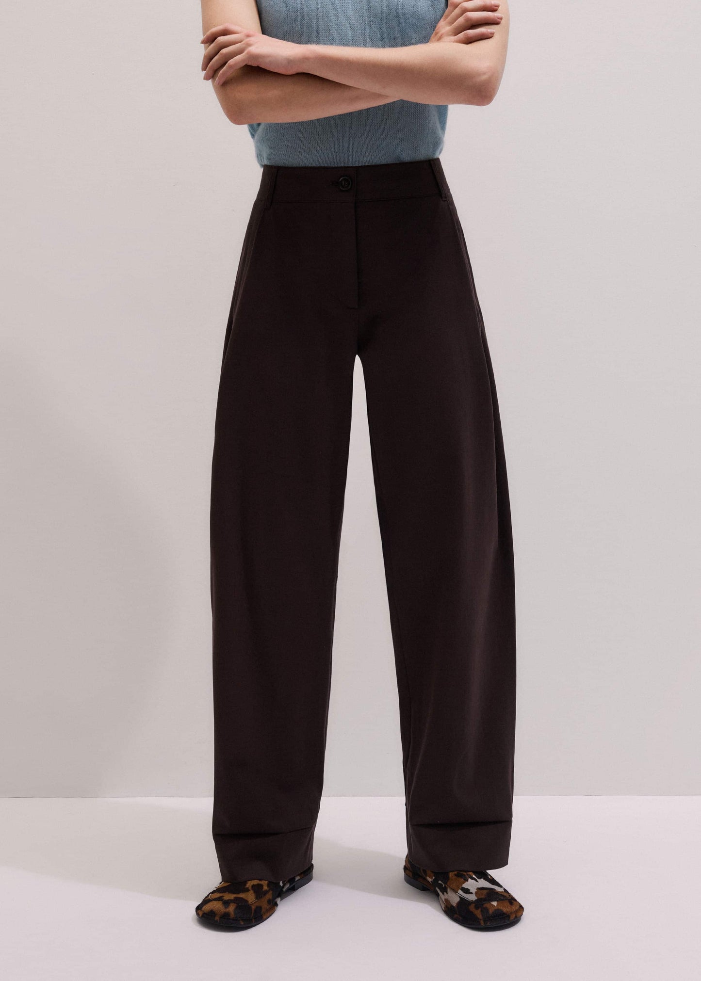 ME and EM Clothing Chocolate Brown Clever Tapered Chino