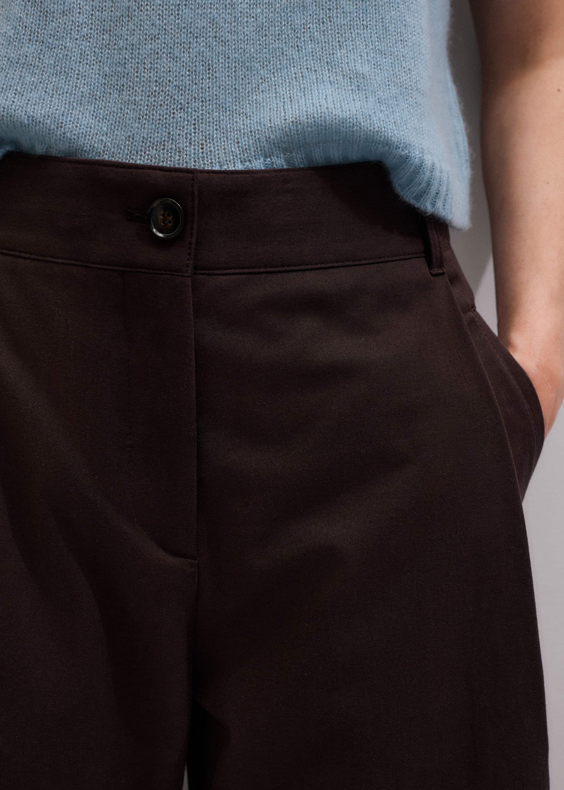 ME and EM Clothing Chocolate Brown Clever Tapered Chino