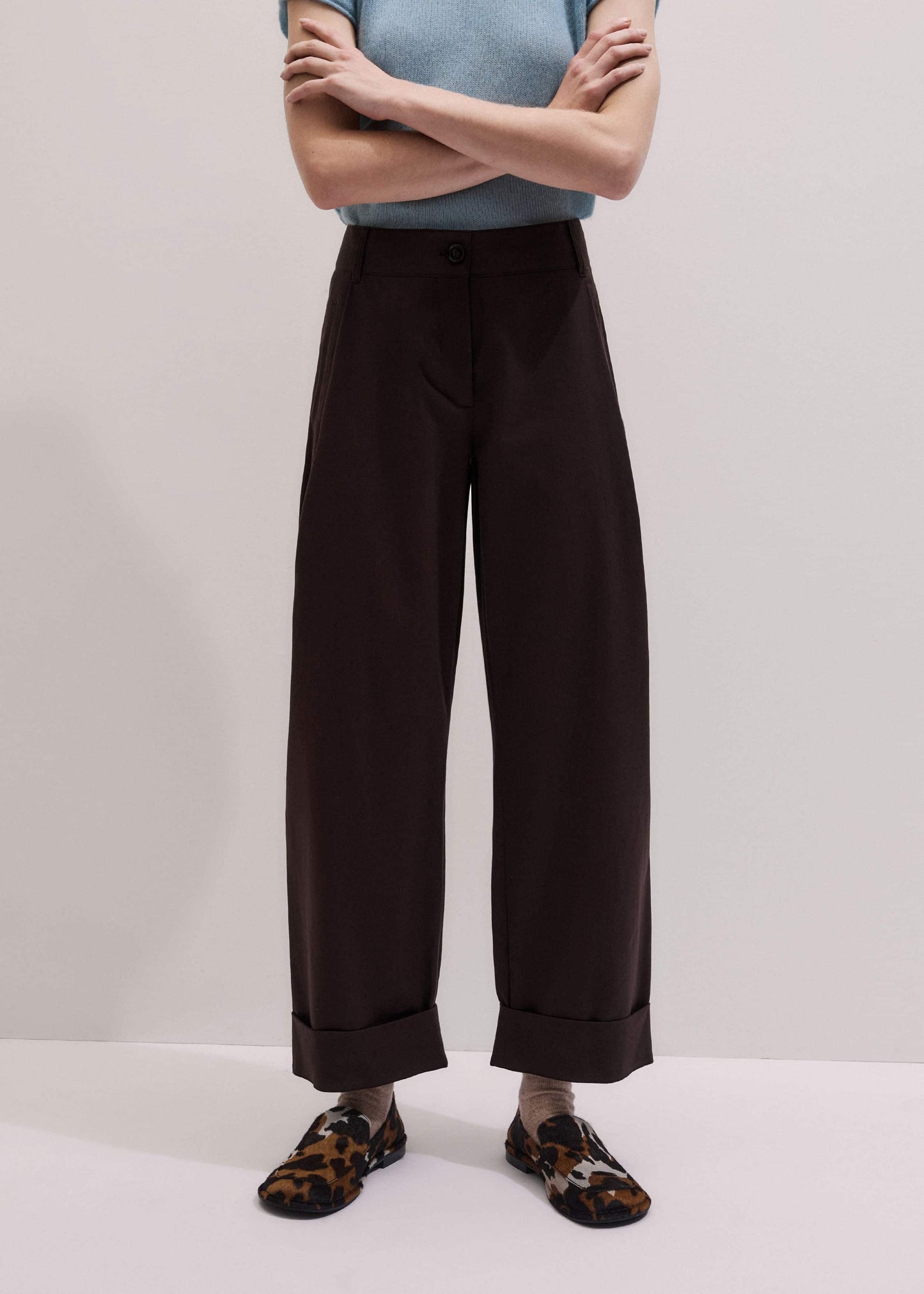 ME and EM Clothing Chocolate Brown Clever Tapered Chino