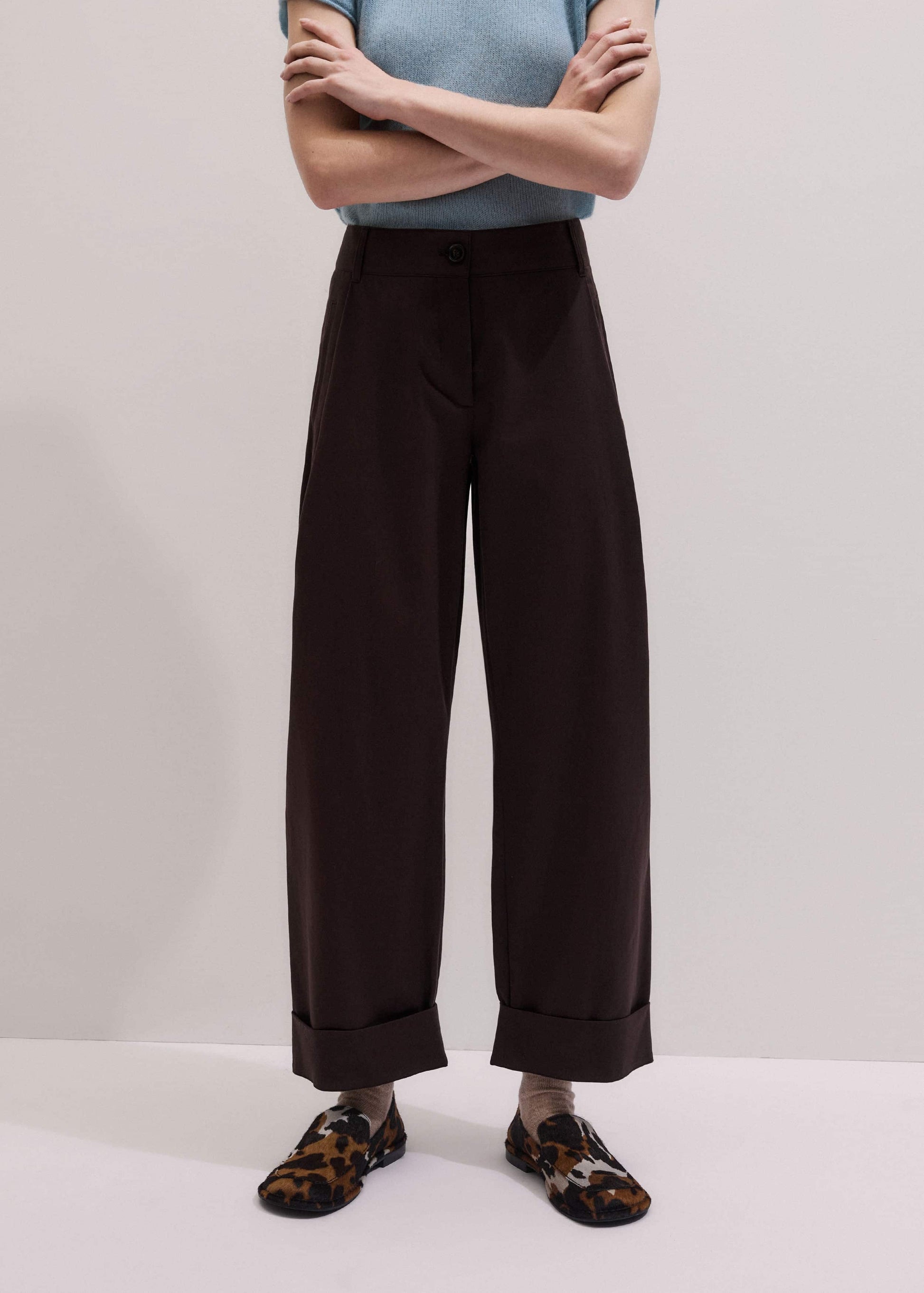 ME and EM Clothing Chocolate Brown Clever Tapered Chino