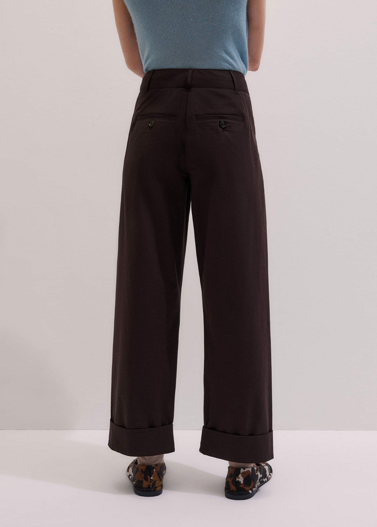 ME and EM Clothing Chocolate Brown Clever Tapered Chino