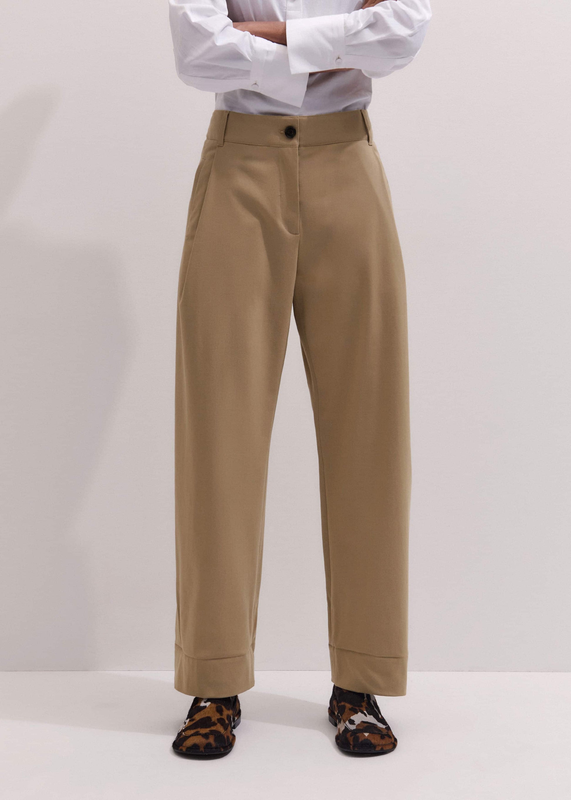 ME and EM Clothing Brown Clever Tapered Chino