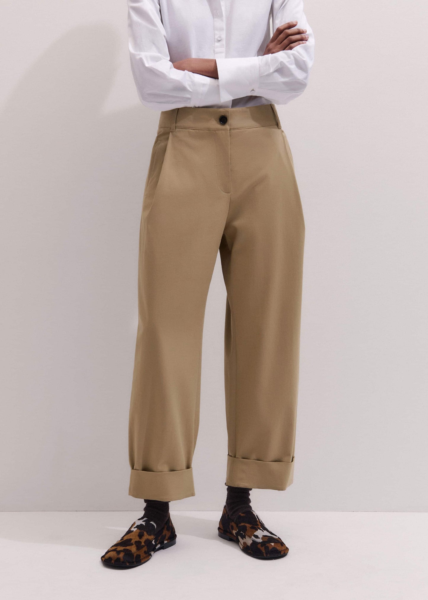 ME and EM Clothing Brown Clever Tapered Chino