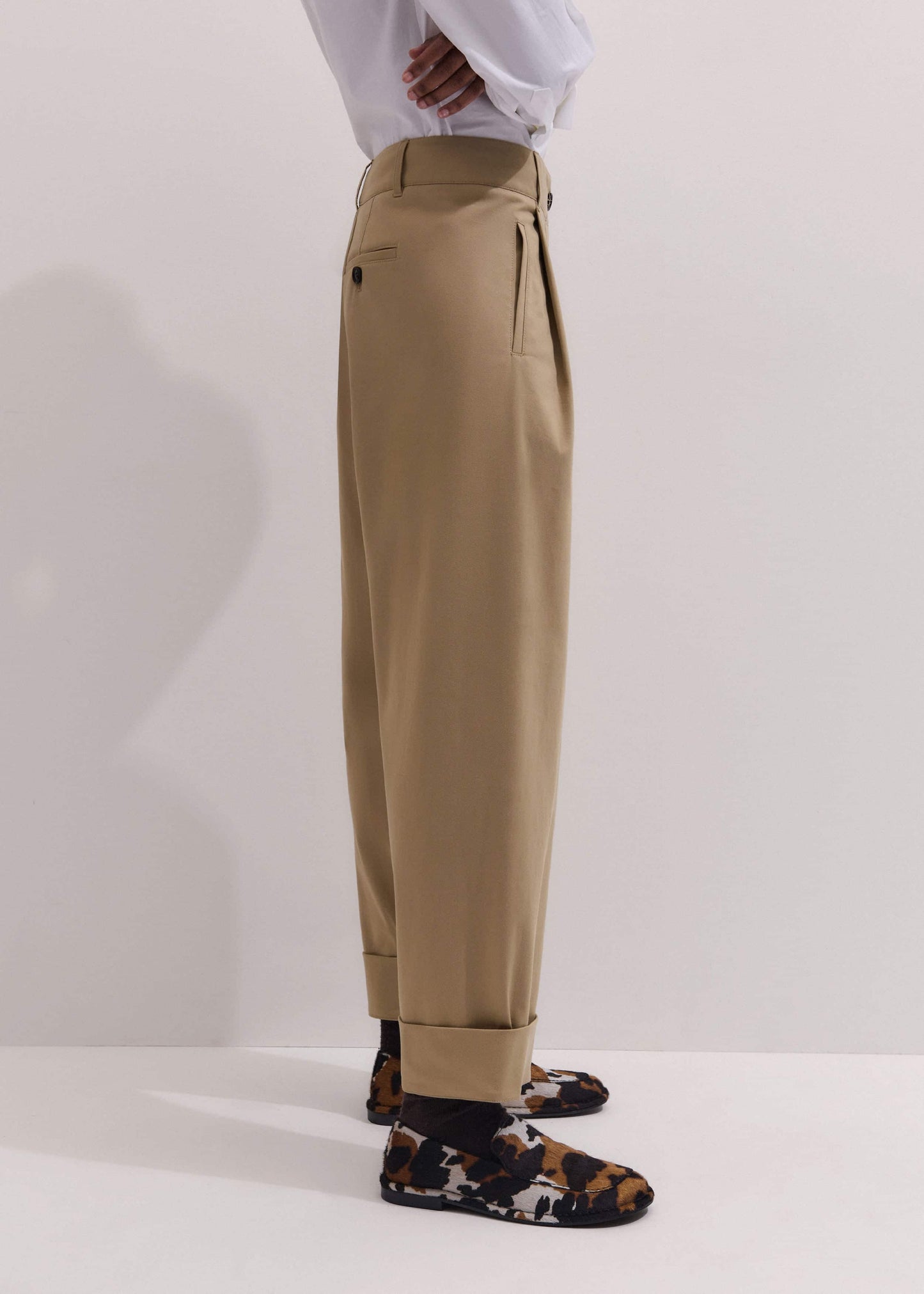 ME and EM Clothing Brown Clever Tapered Chino