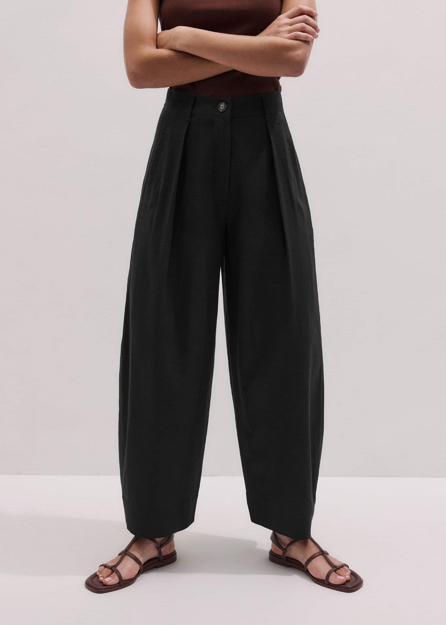 ME and EM Clothing Black Extreme Taper Pant