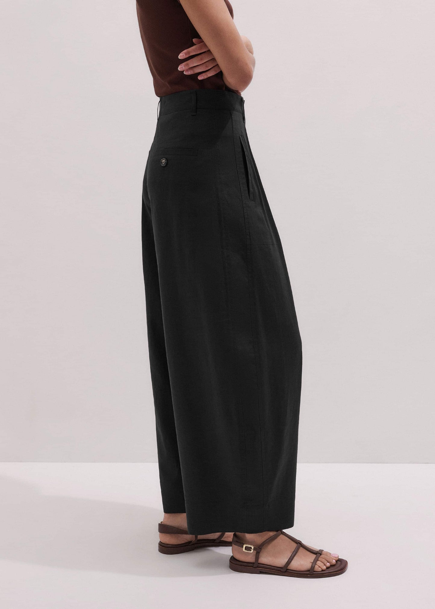 ME and EM Clothing Black Extreme Taper Pant