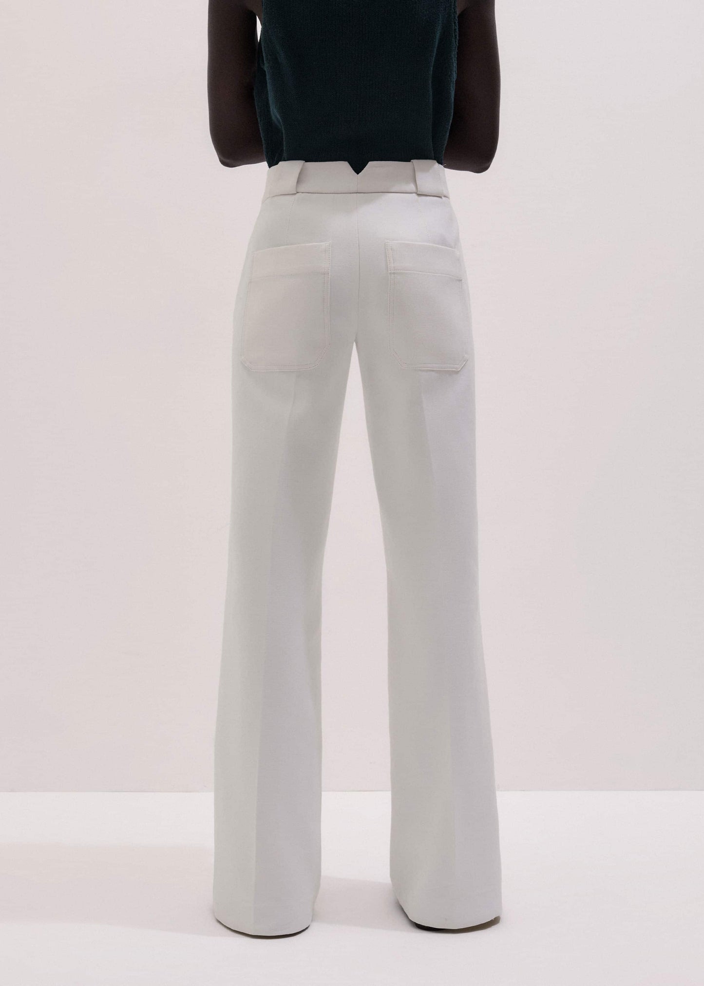 ME and EM Clothing Ivory Everyday Leg Elongator Pant