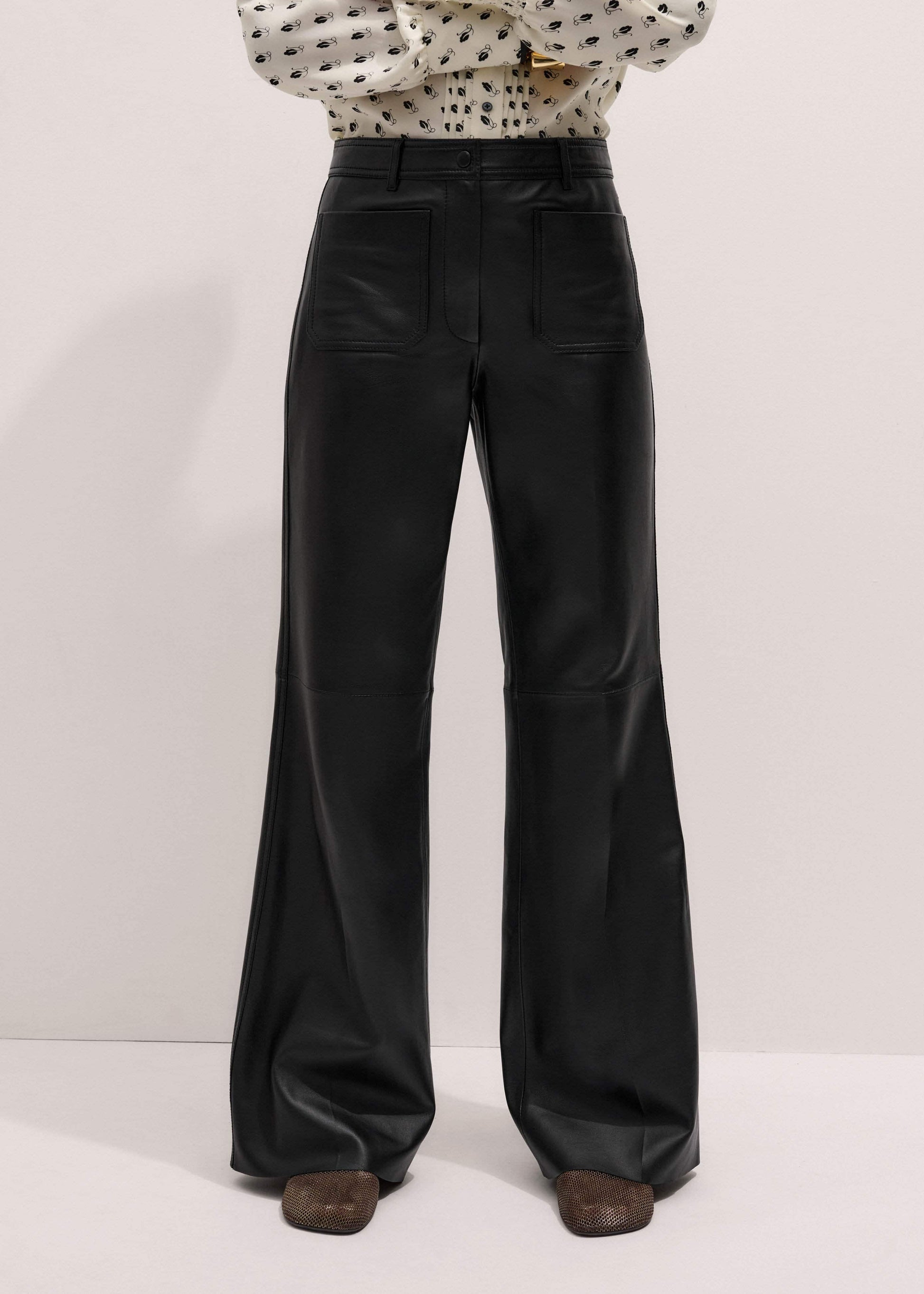 ME and EM Clothing Black Boot Cut Pant