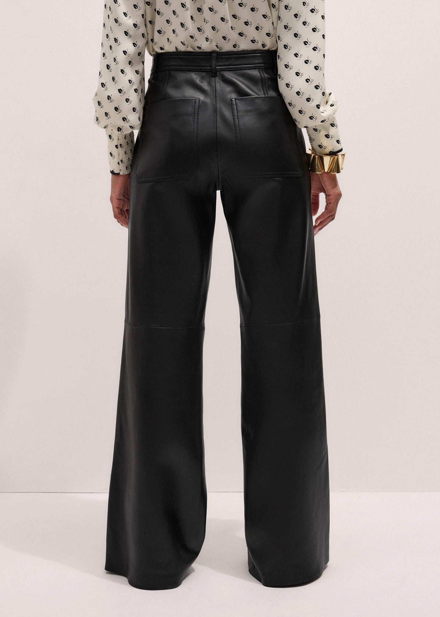 ME and EM Clothing Black Boot Cut Pant