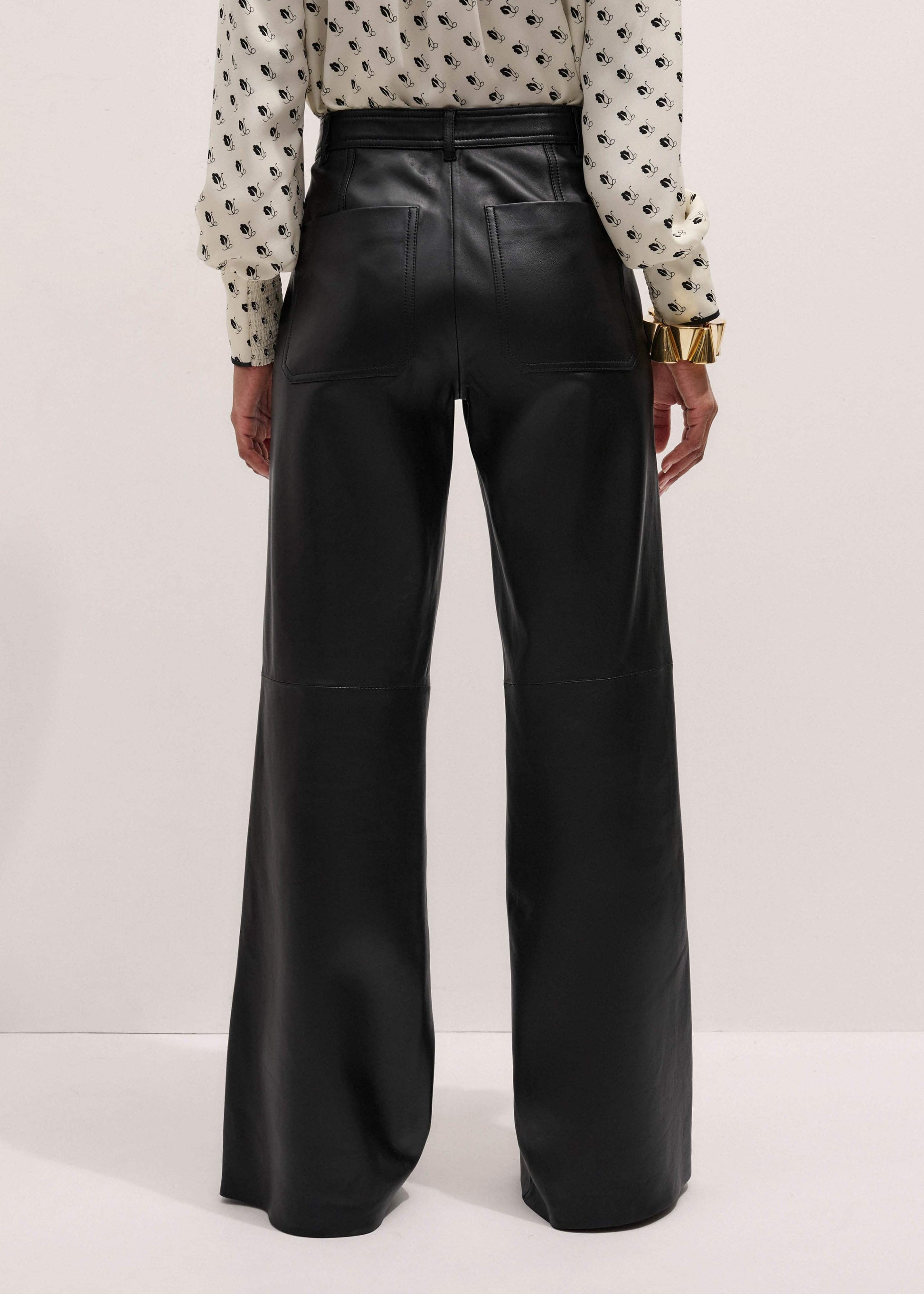 ME and EM Clothing Black Boot Cut Pant