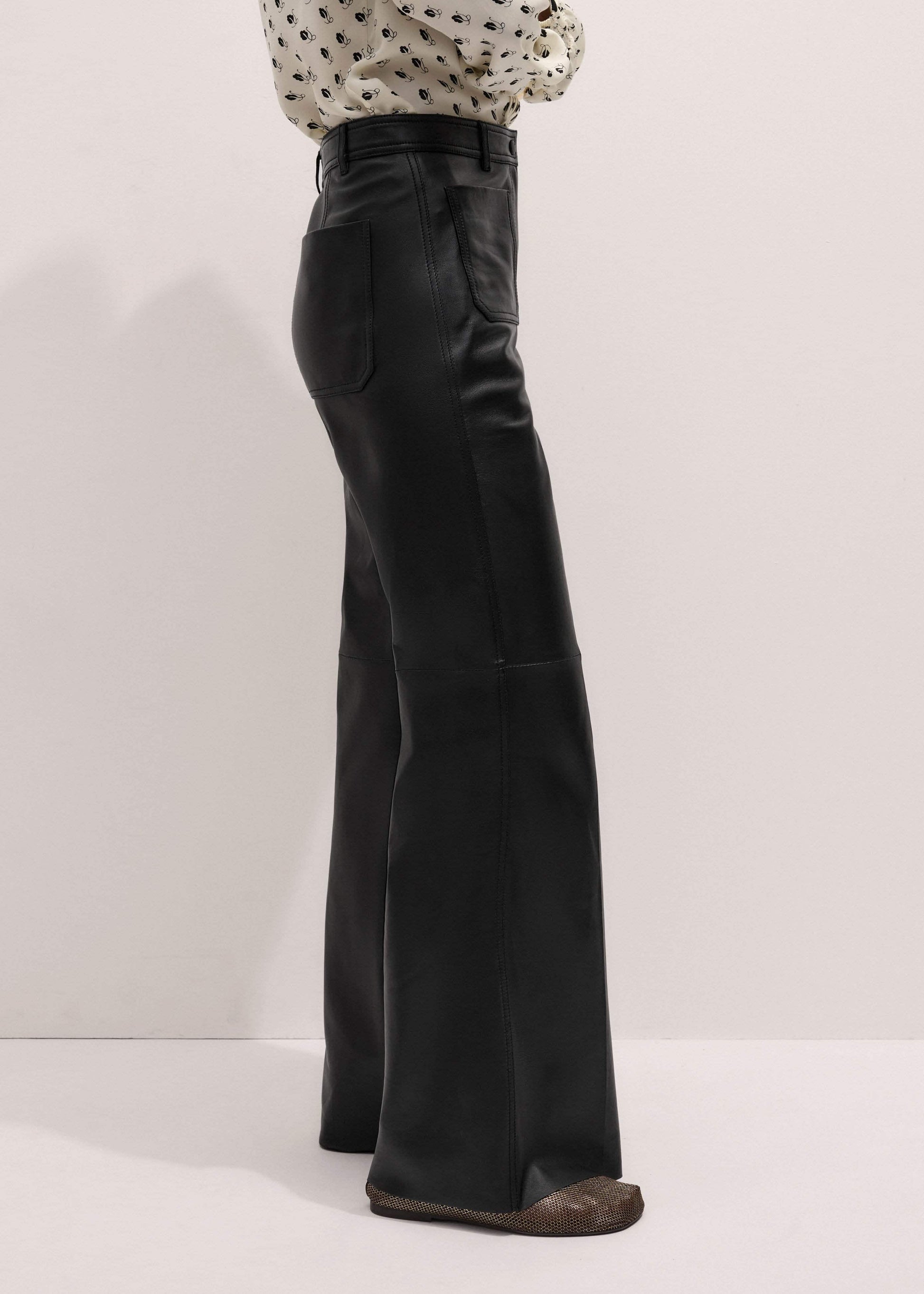 ME and EM Clothing Black Boot Cut Pant