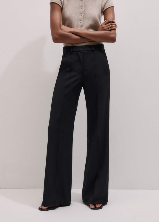 ME and EM Clothing Black Tailored Leg Elongator Pant