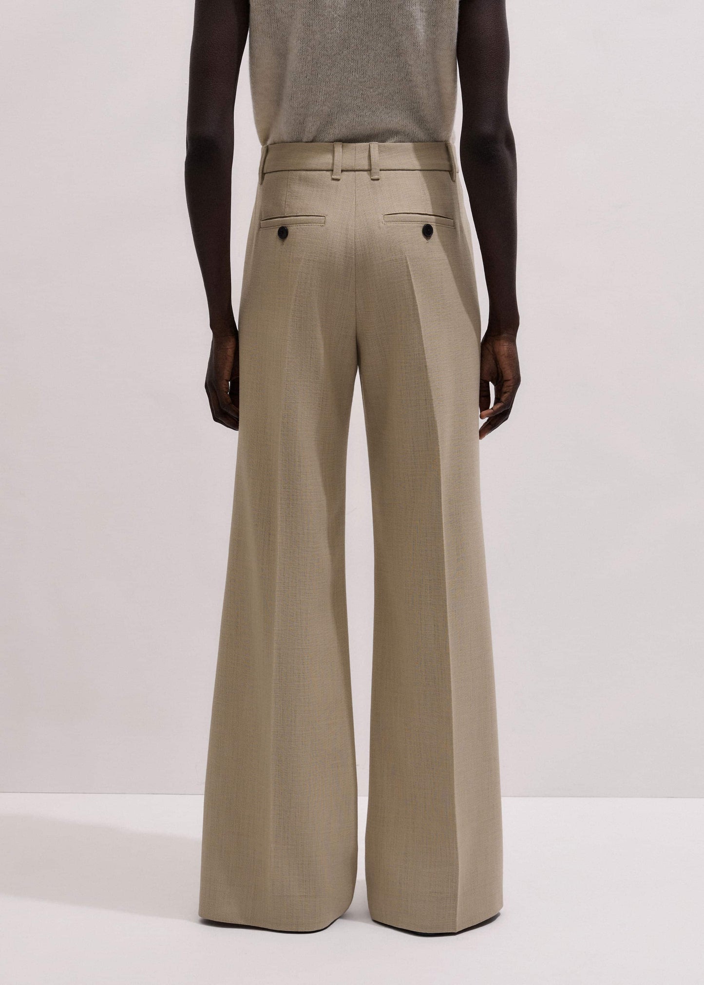 ME and EM Clothing Sand Tailored Leg Elongator Pant