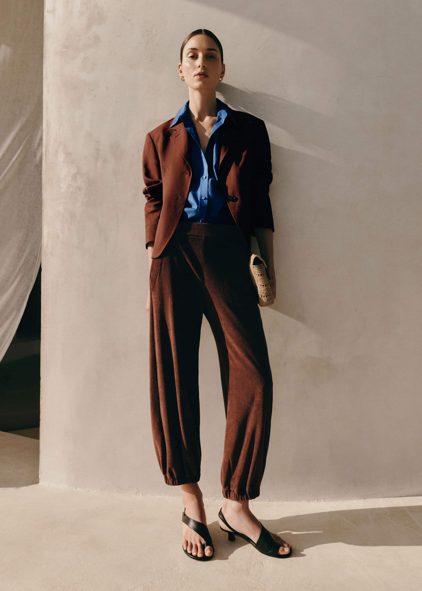 ME and EM Clothing Cinnamon Brown Relaxed Sweatpant