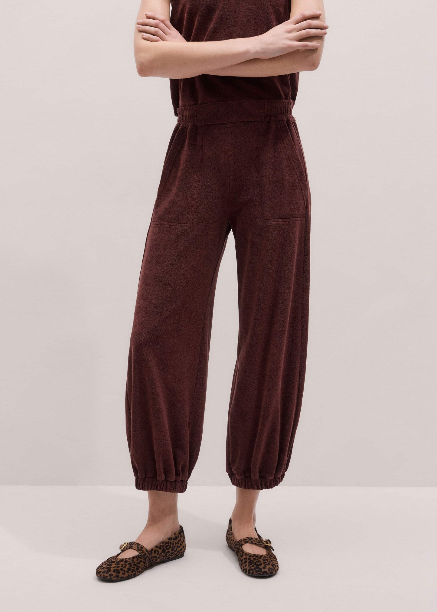 ME and EM Clothing Cinnamon Brown Relaxed Sweatpant