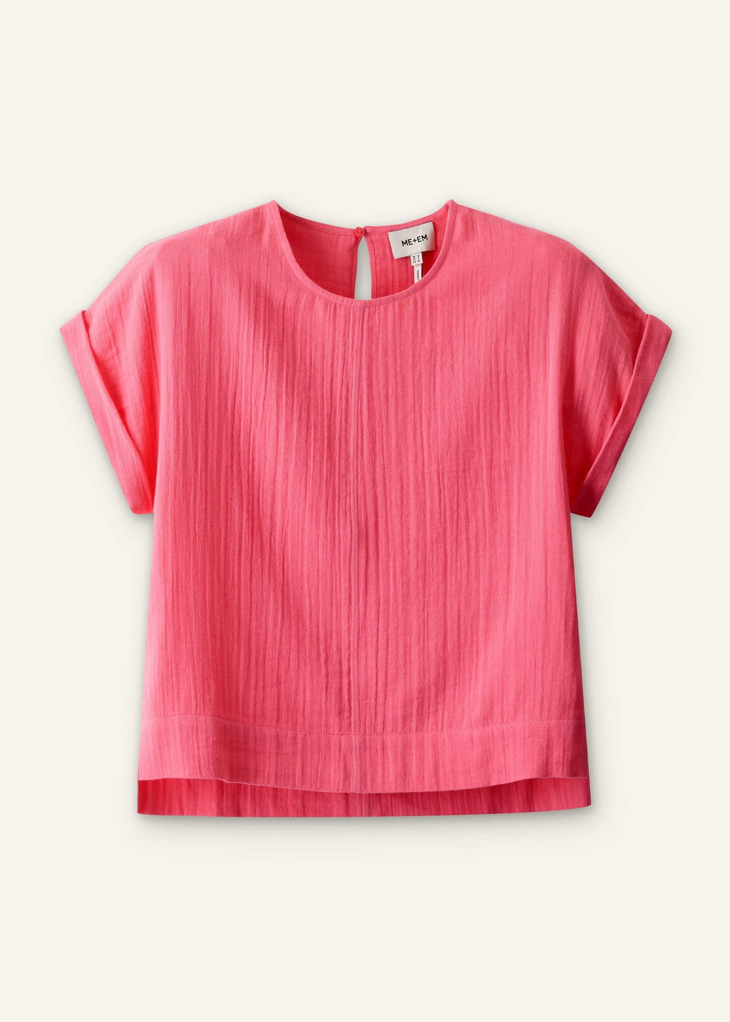 ME and EM Clothing Pink Cheesecloth Summer T-Shirt
