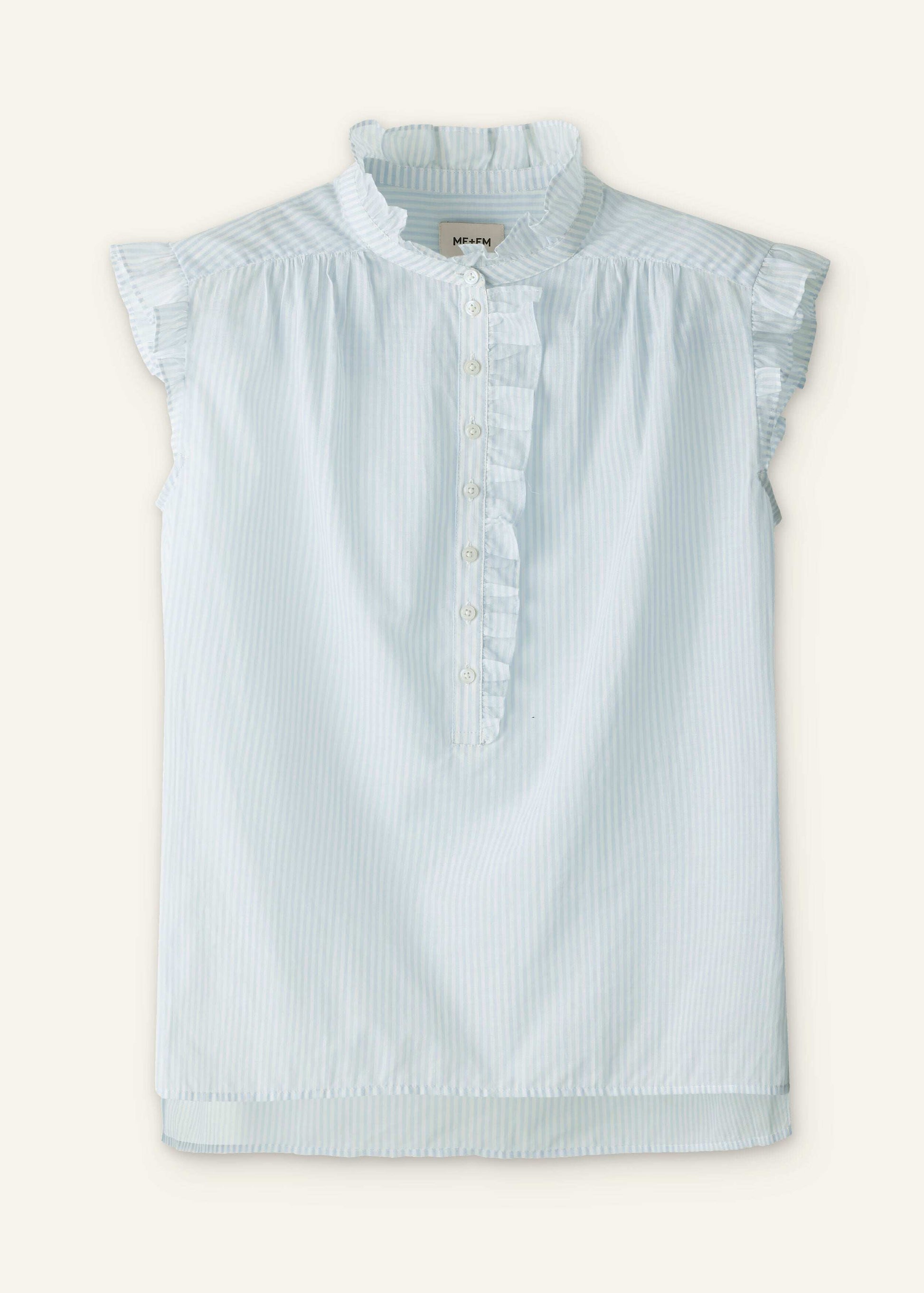 ME and EM Clothing ME+EM's Blue Soft Stripe Blouse