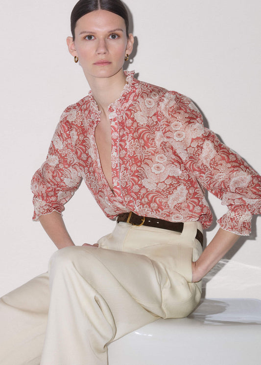 ME and EM Clothing Pink Relaxed Blouse