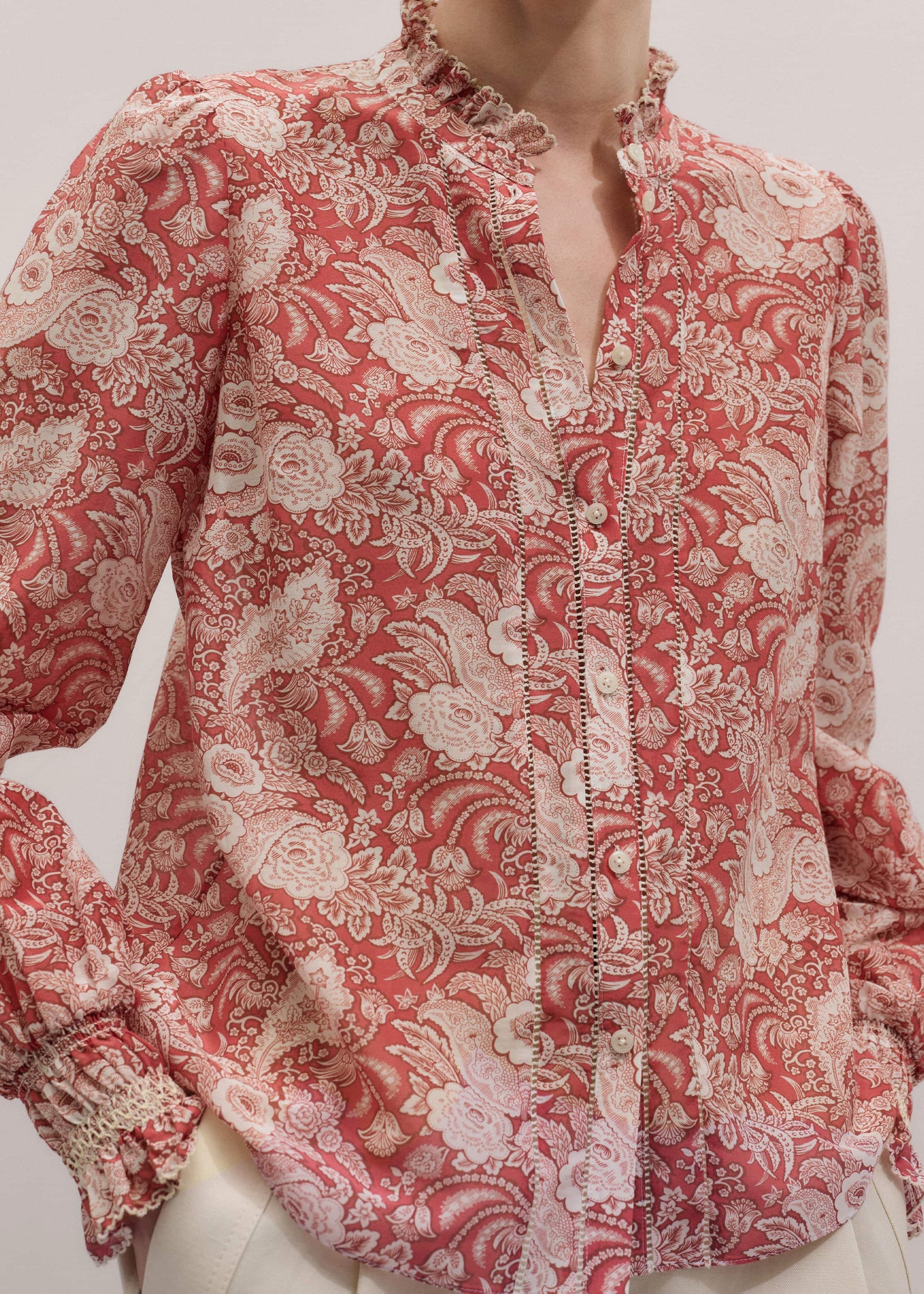 ME and EM Clothing Pink Relaxed Blouse