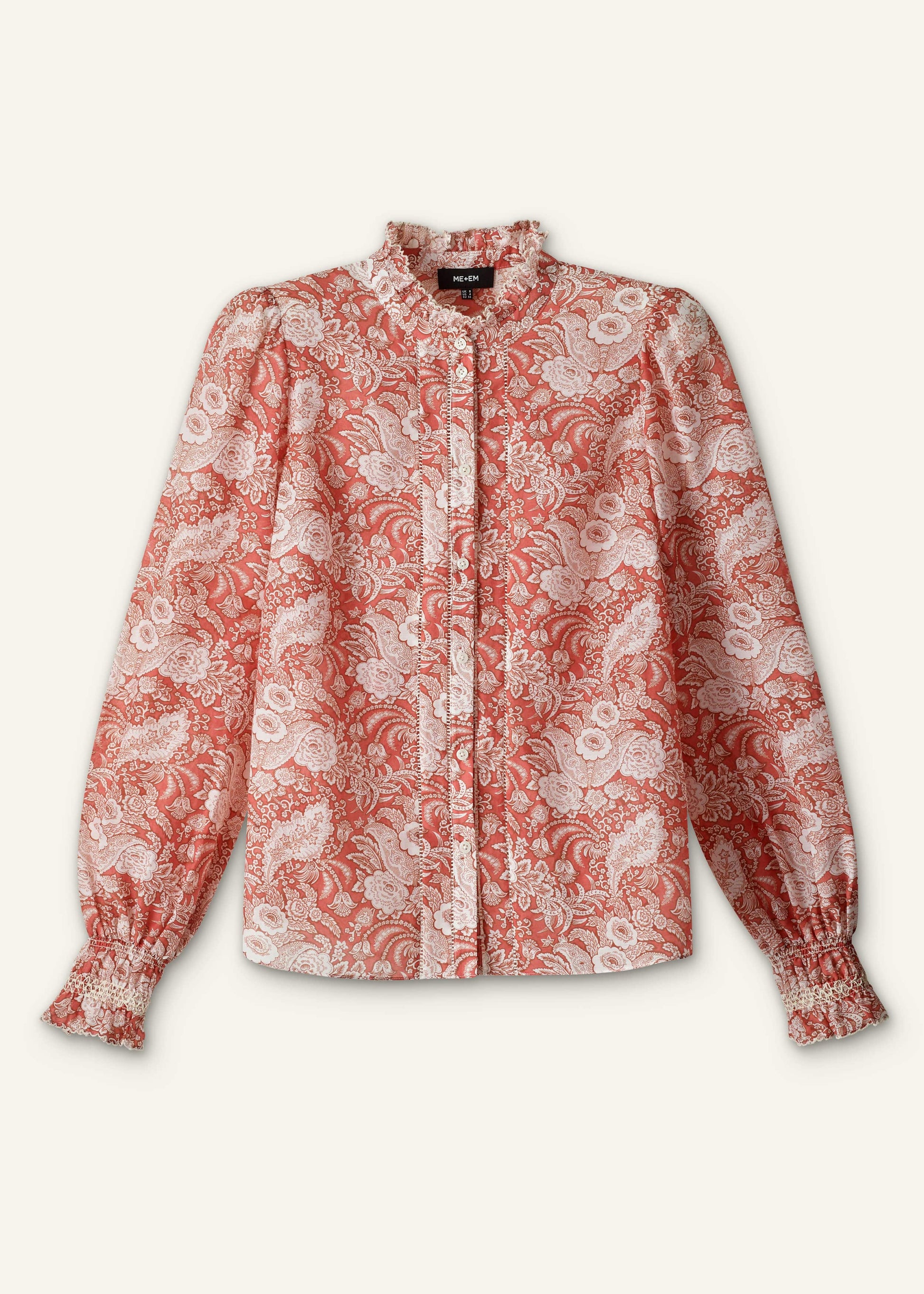 ME and EM Clothing Pink Relaxed Blouse