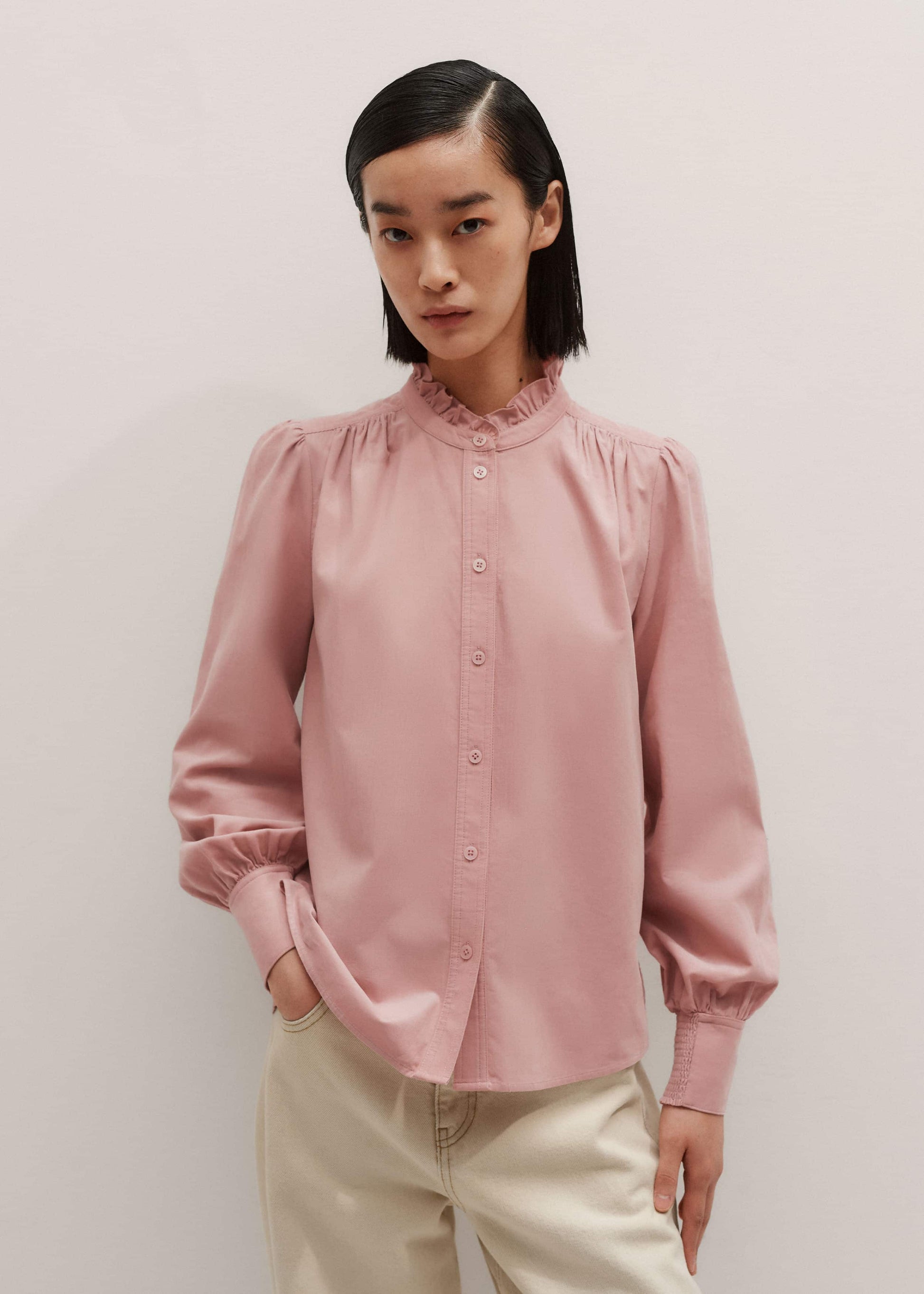 ME and EM Clothing Pink Winter Blouse