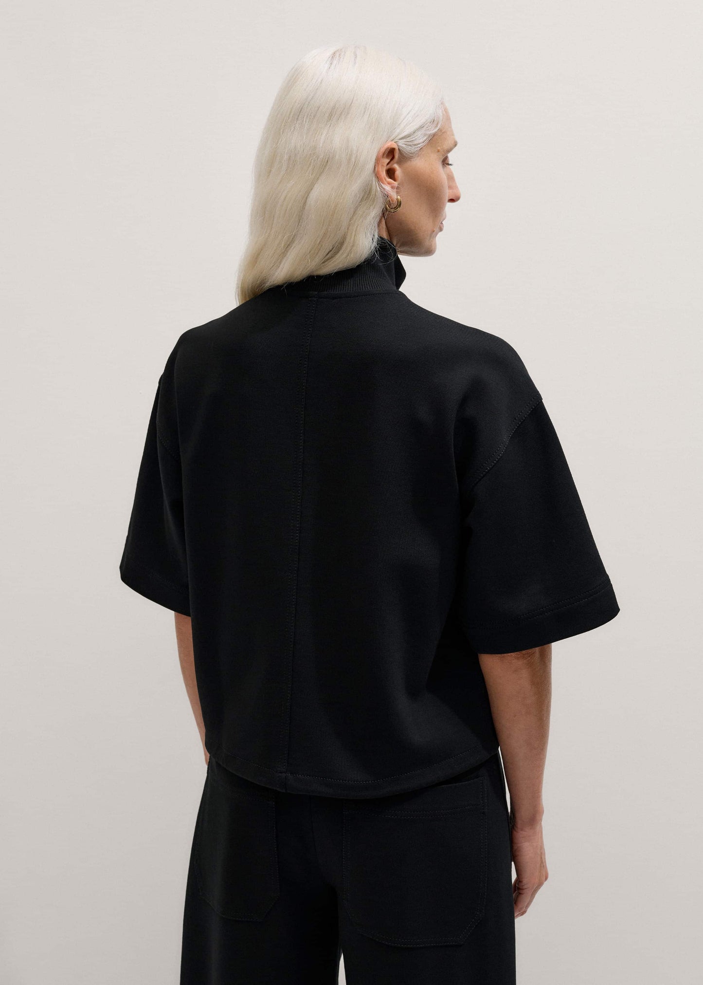 ME and EM Clothing Black Luxe Travel Tailoring Layering Jacket
