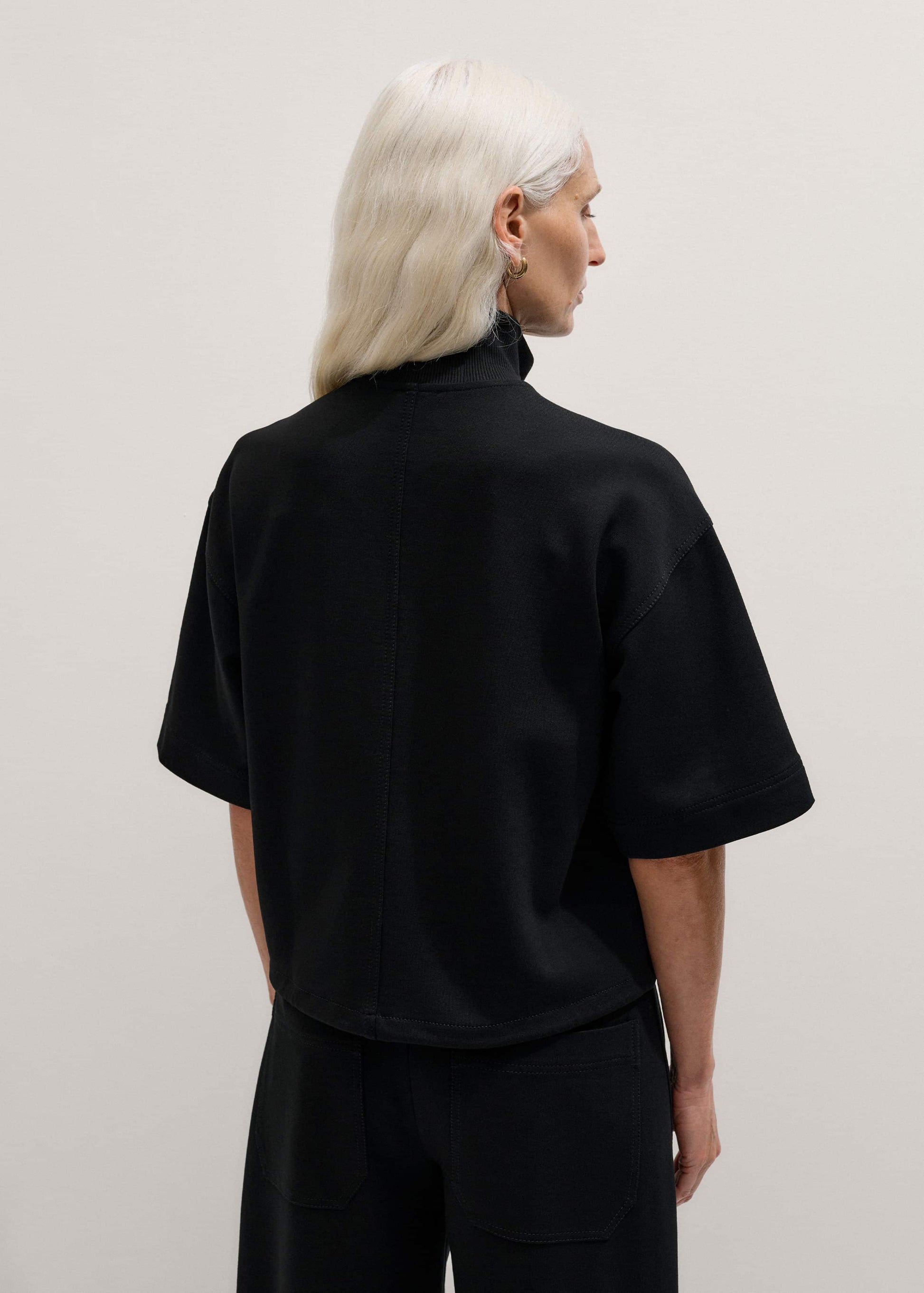 ME and EM Clothing Black Luxe Travel Tailoring Layering Jacket
