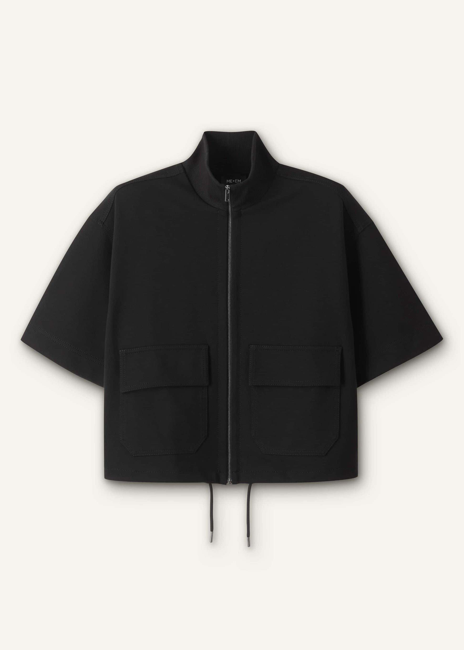 ME and EM Clothing Black Luxe Travel Tailoring Layering Jacket