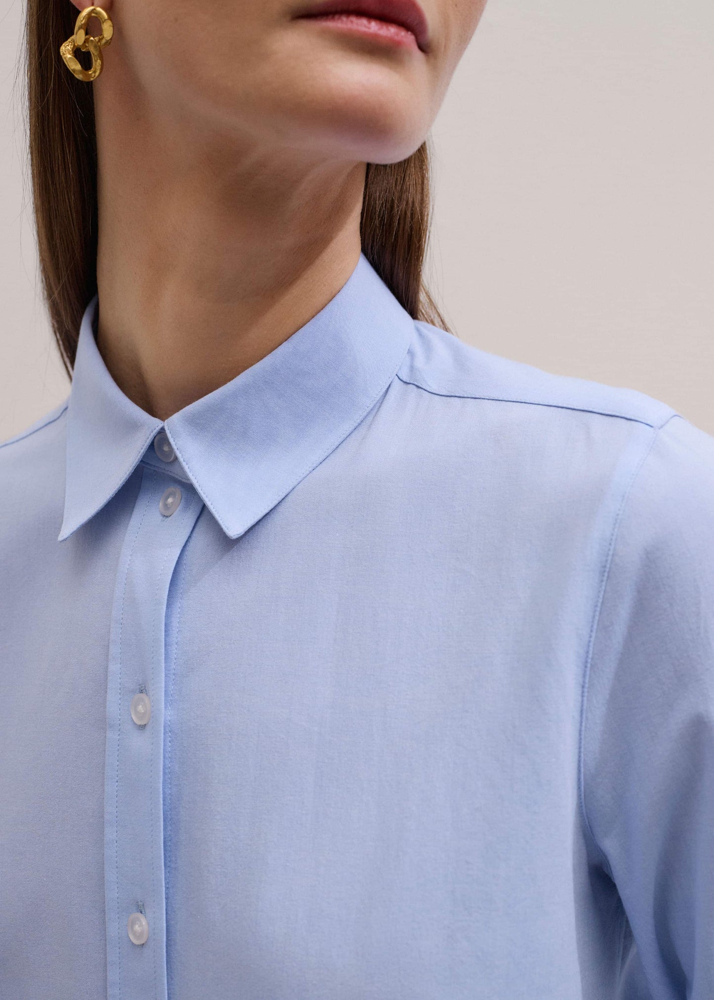 ME and EM Clothing Blue Travel Layering Shirt