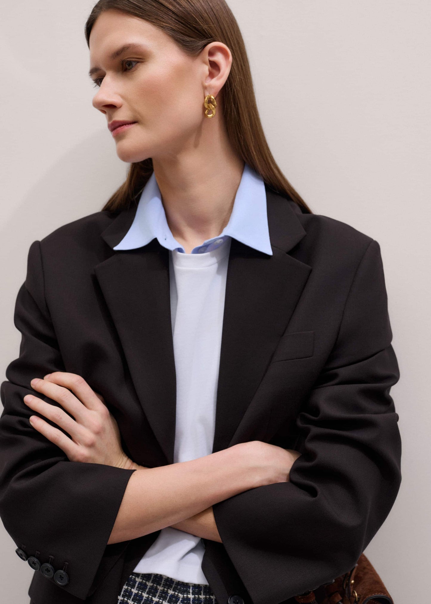ME and EM Clothing Blue Travel Layering Shirt