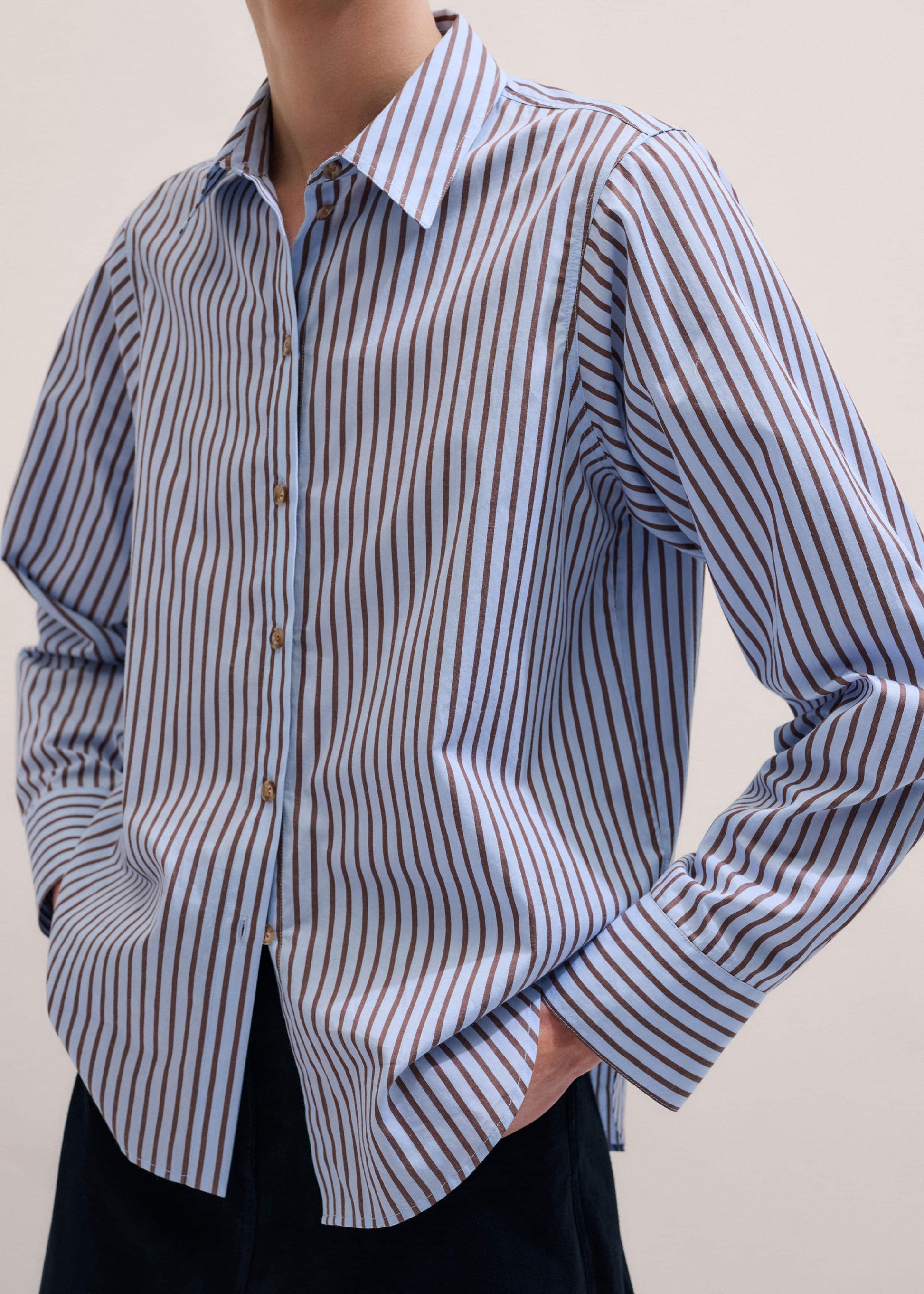 ME and EM Clothing Blue Stripe Relaxed Forever Shirt