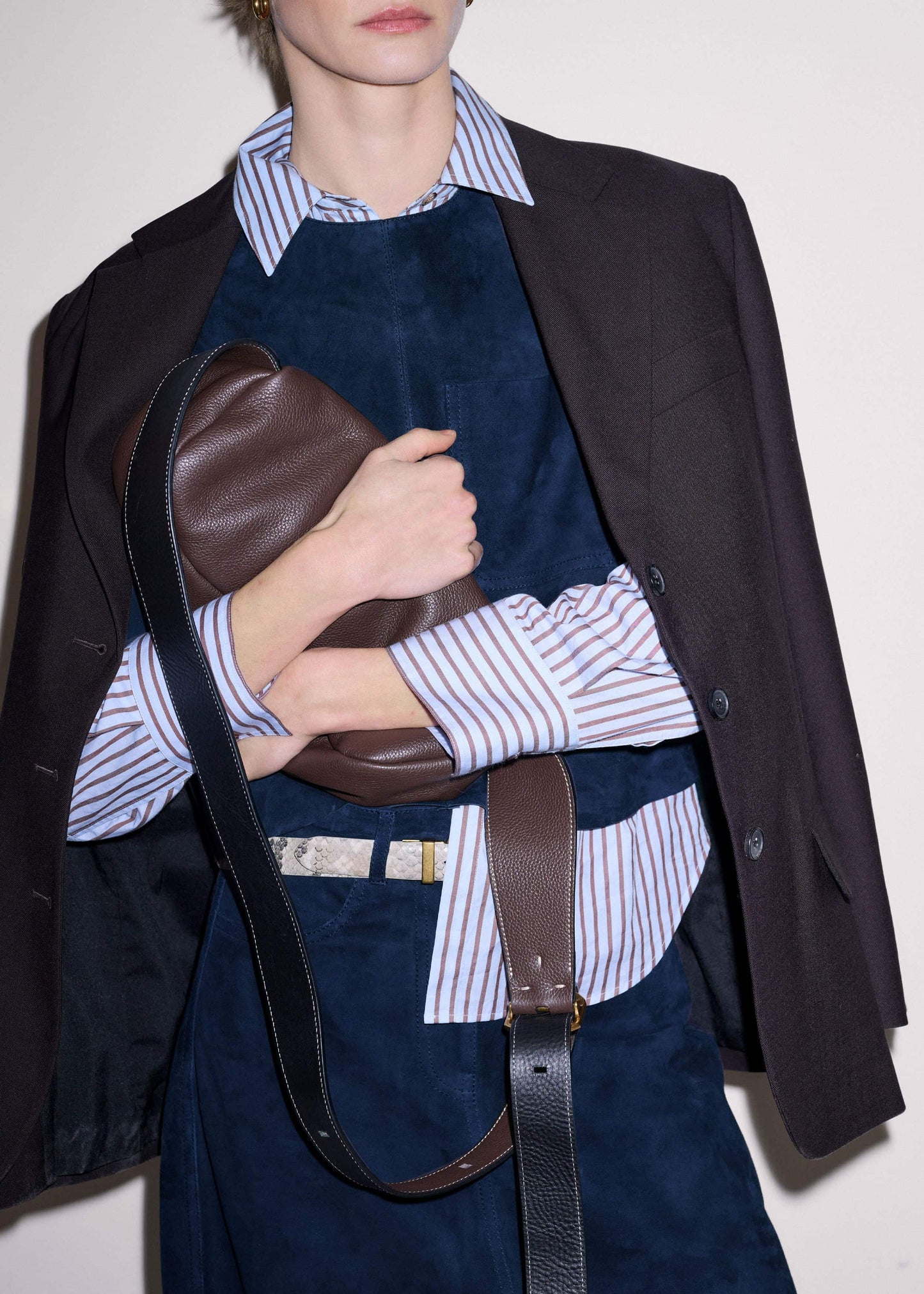 ME and EM Clothing Blue Stripe Relaxed Forever Shirt
