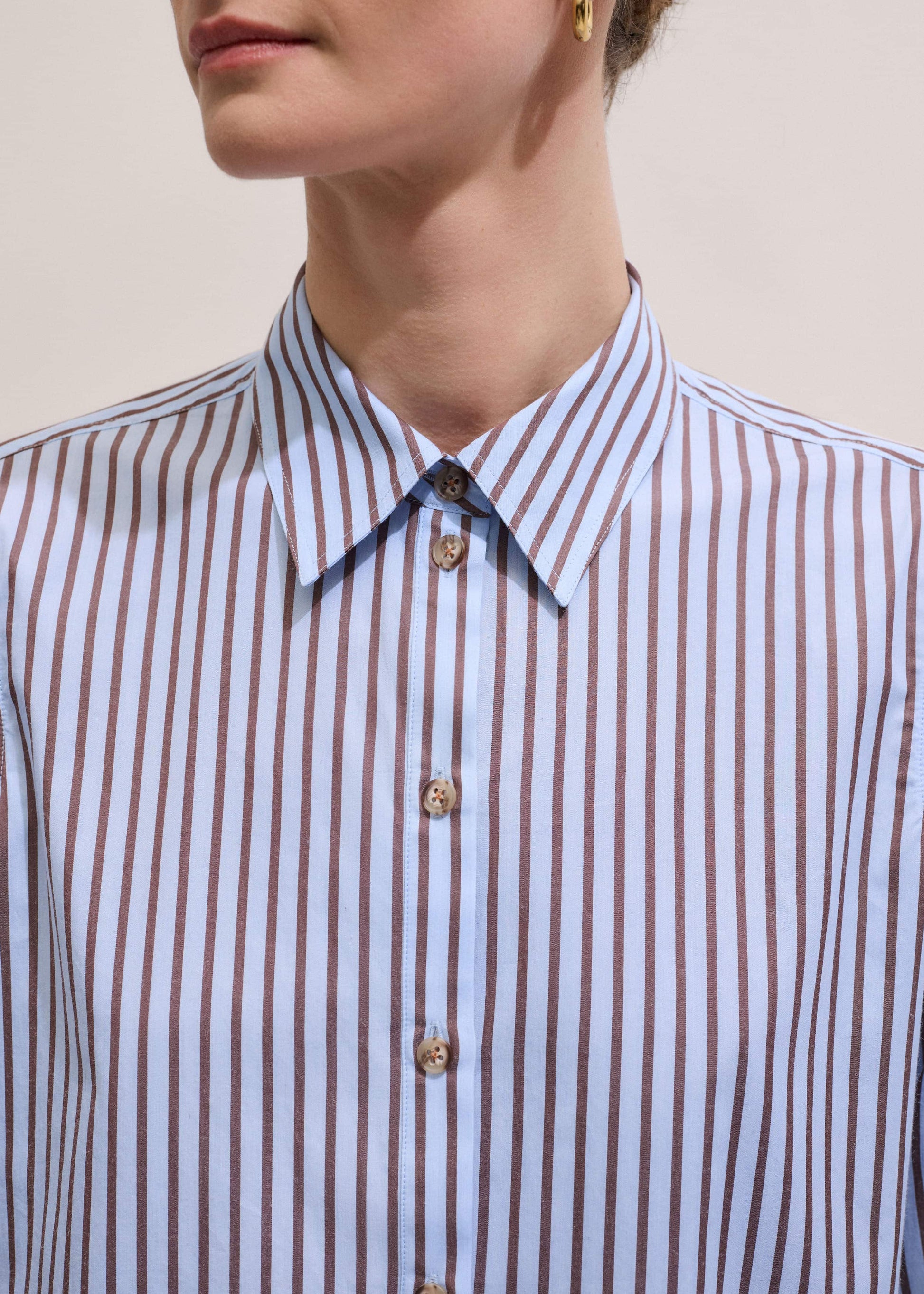 ME and EM Clothing Blue Stripe Relaxed Forever Shirt