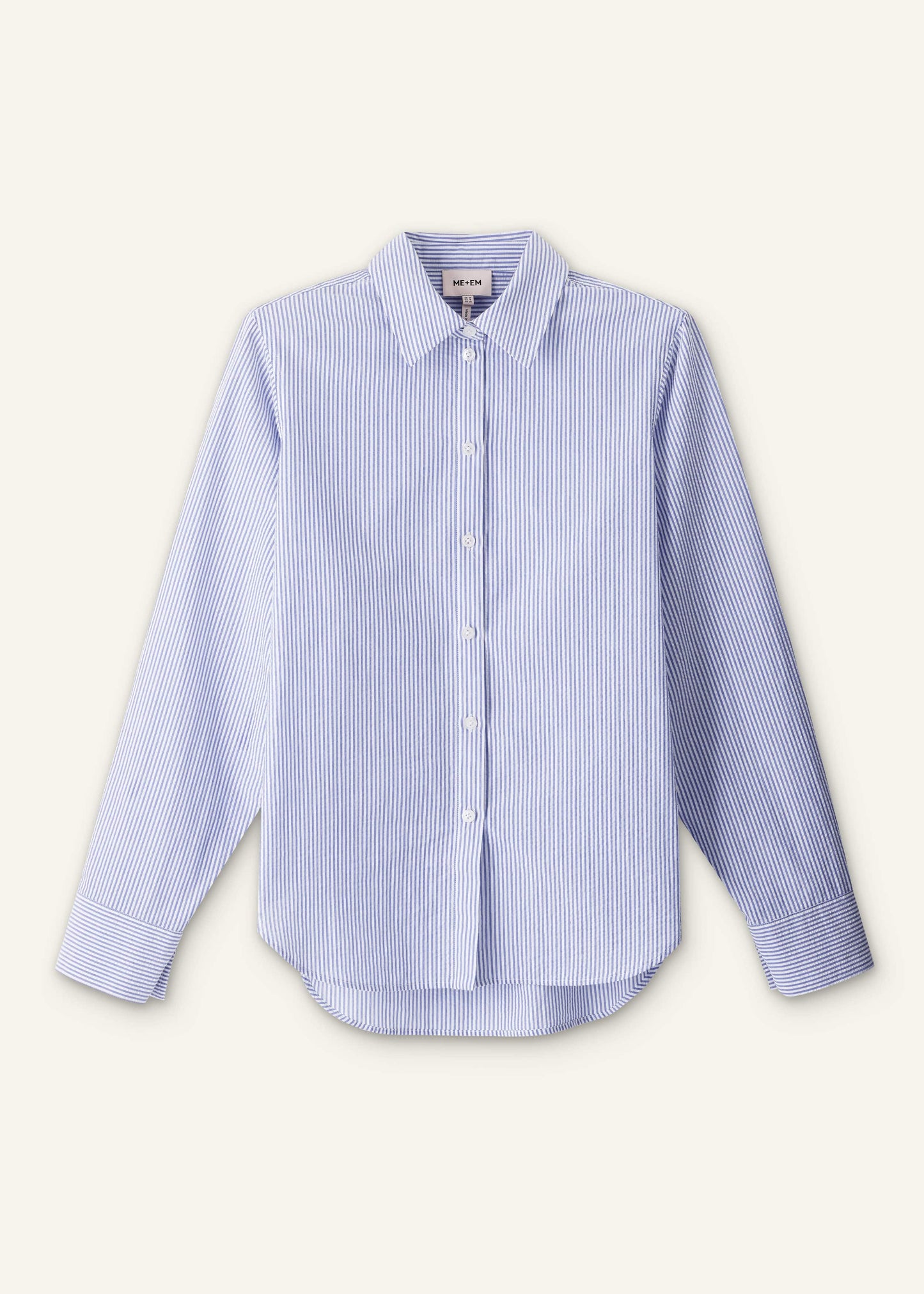 ME and EM Clothing Blue Stripe Relaxed Forever Shirt
