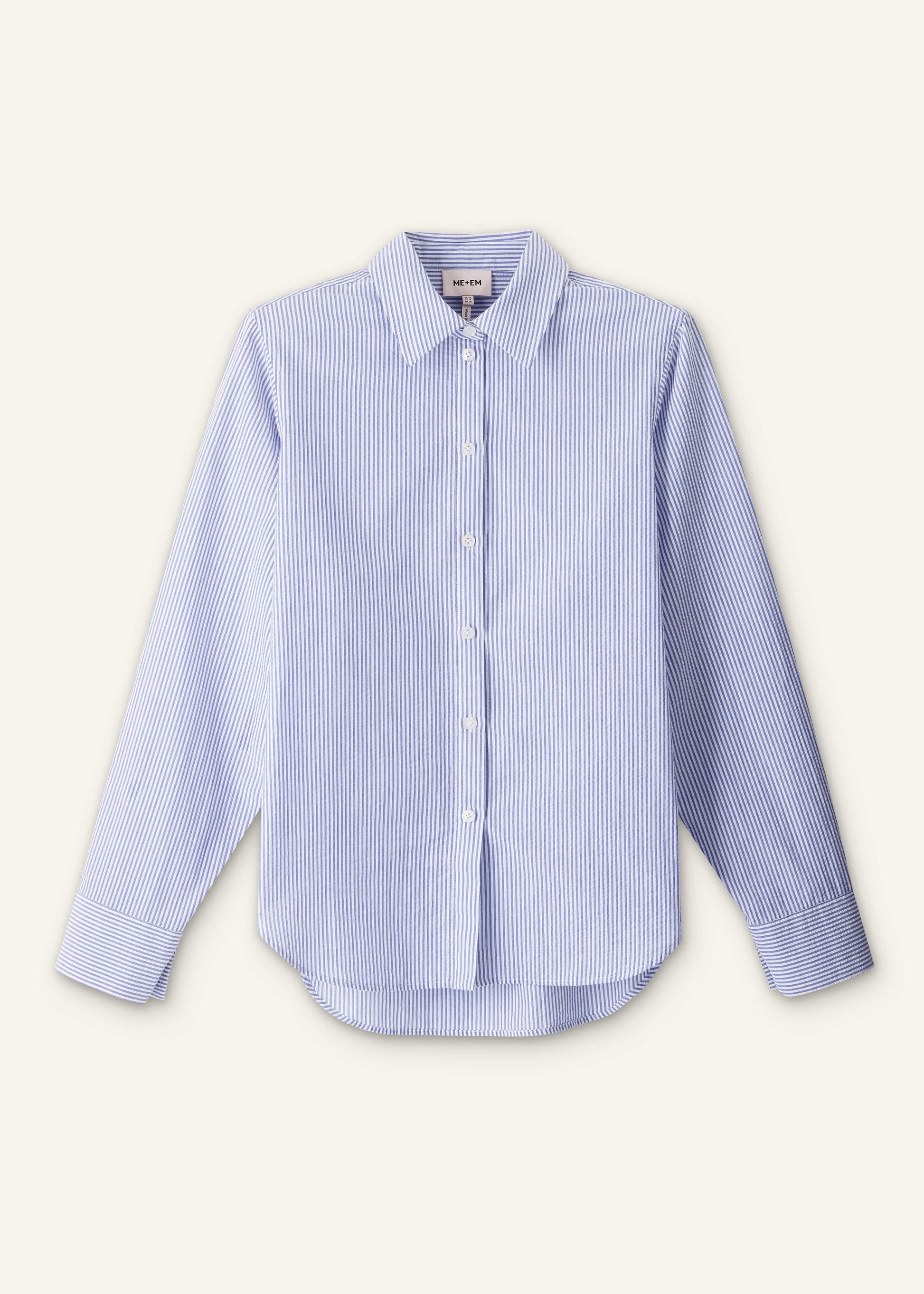 ME and EM Clothing Blue Stripe Relaxed Forever Shirt