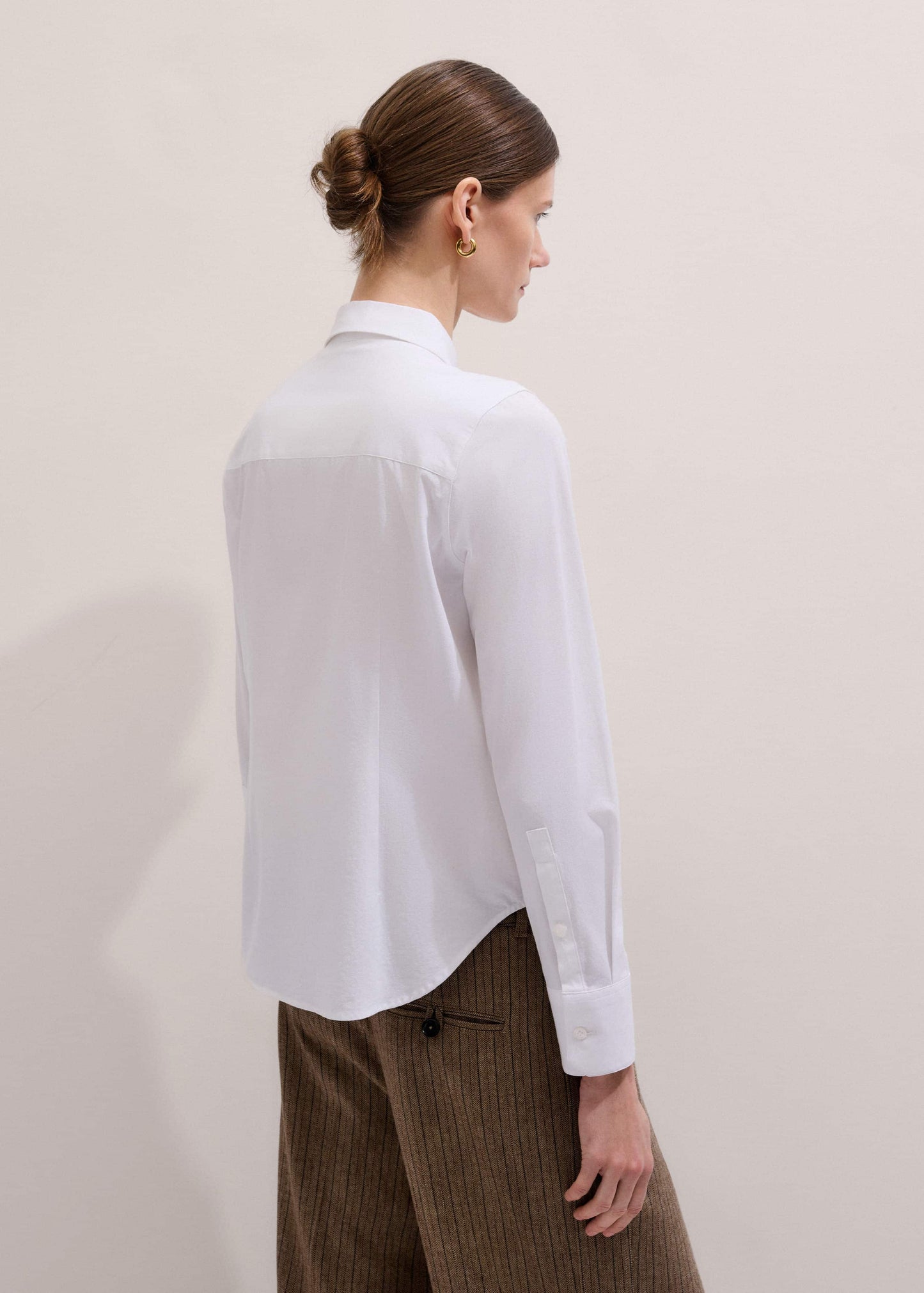 ME and EM Clothing White Travel Layering Shirt