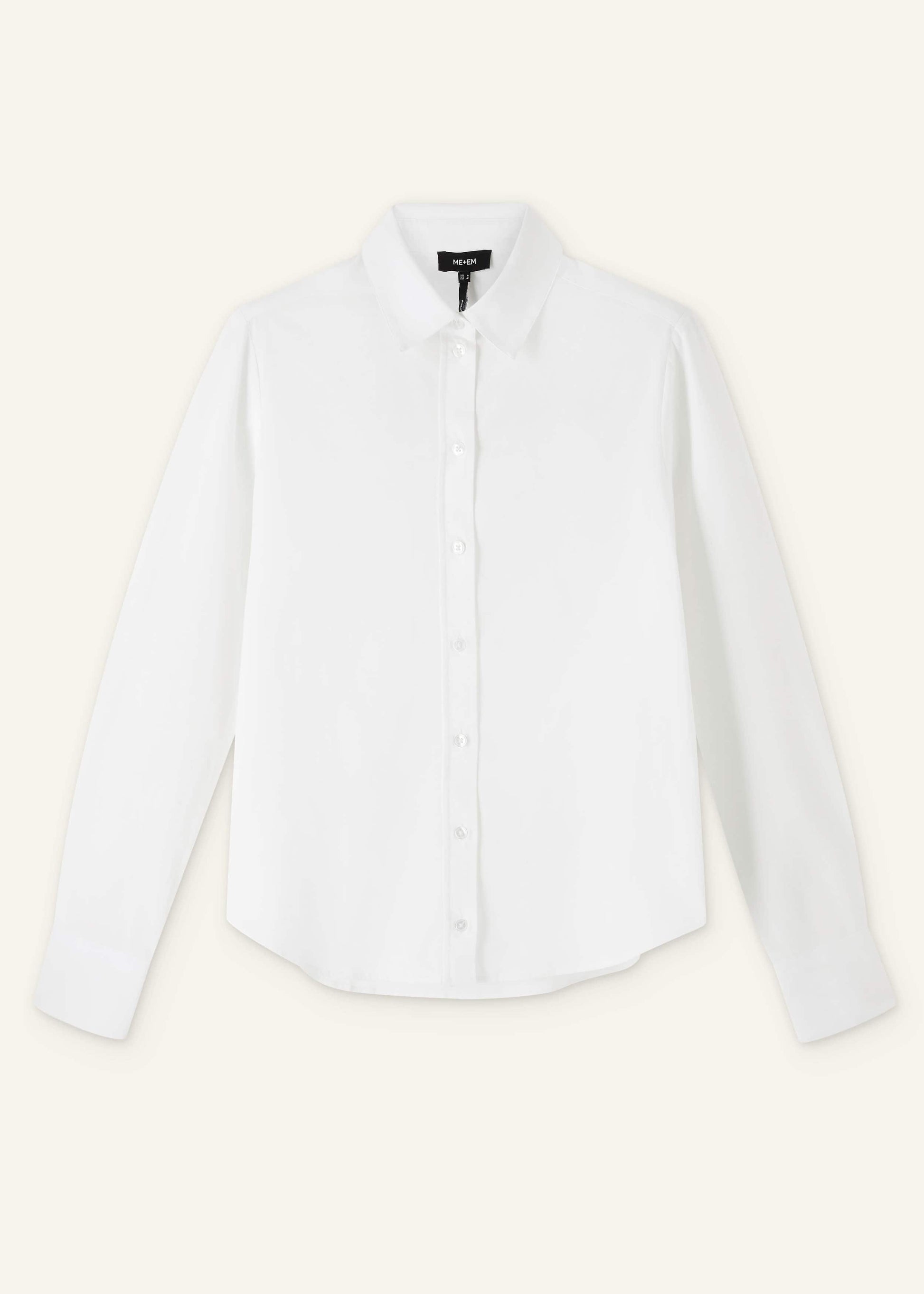 ME and EM Clothing White Travel Layering Shirt