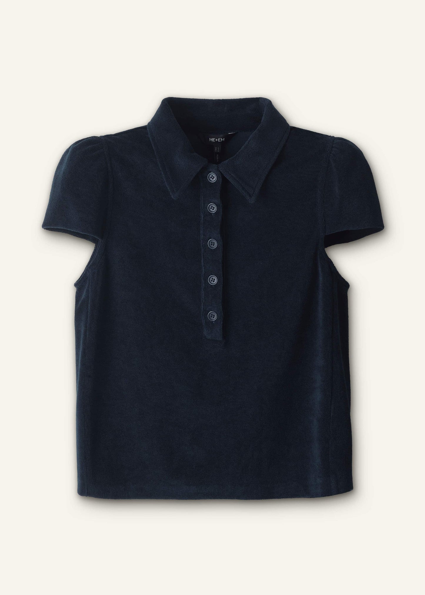 ME and EM Clothing Navy Sporty Smart Polo Top