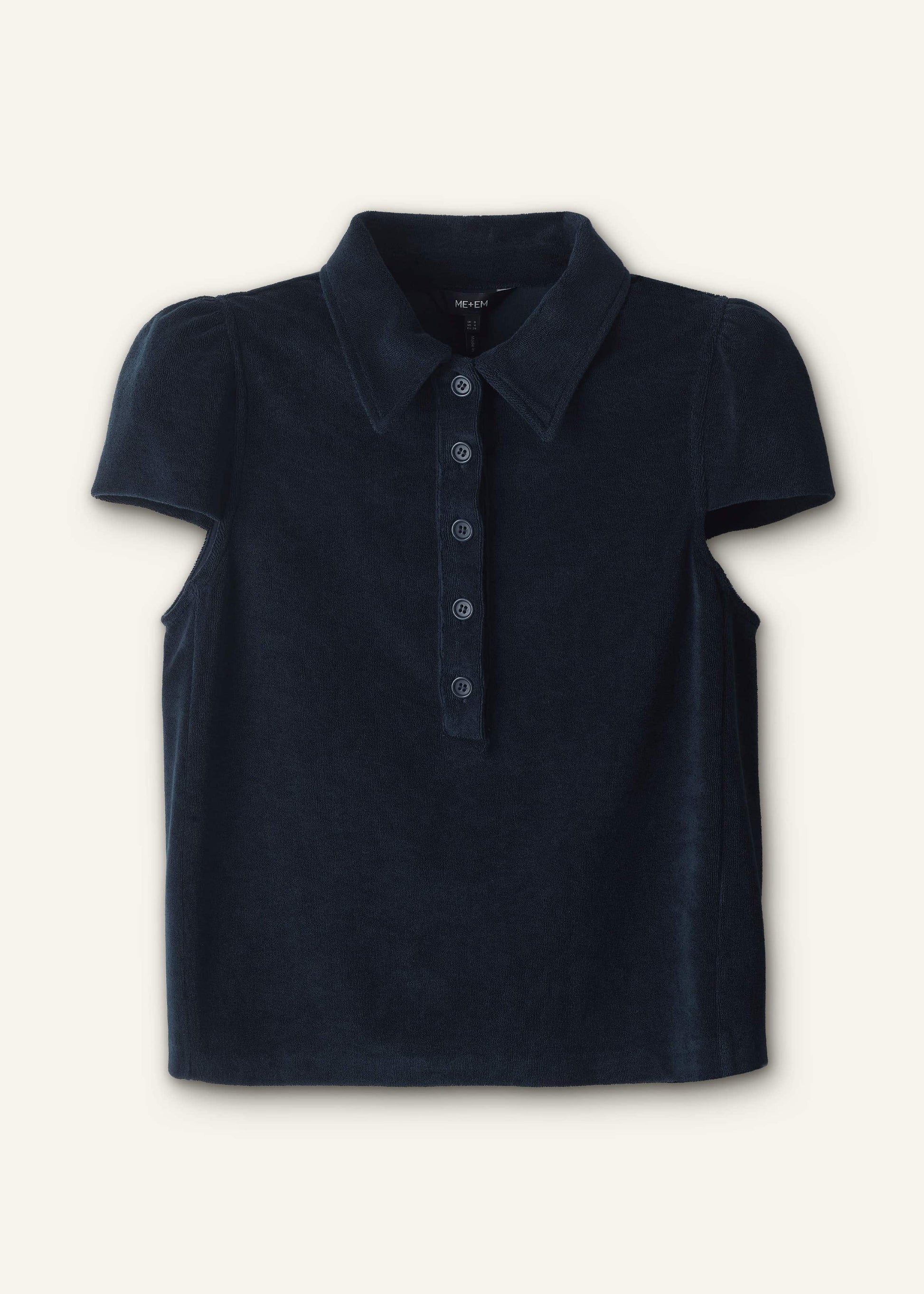 ME and EM Clothing Navy Sporty Smart Polo Top